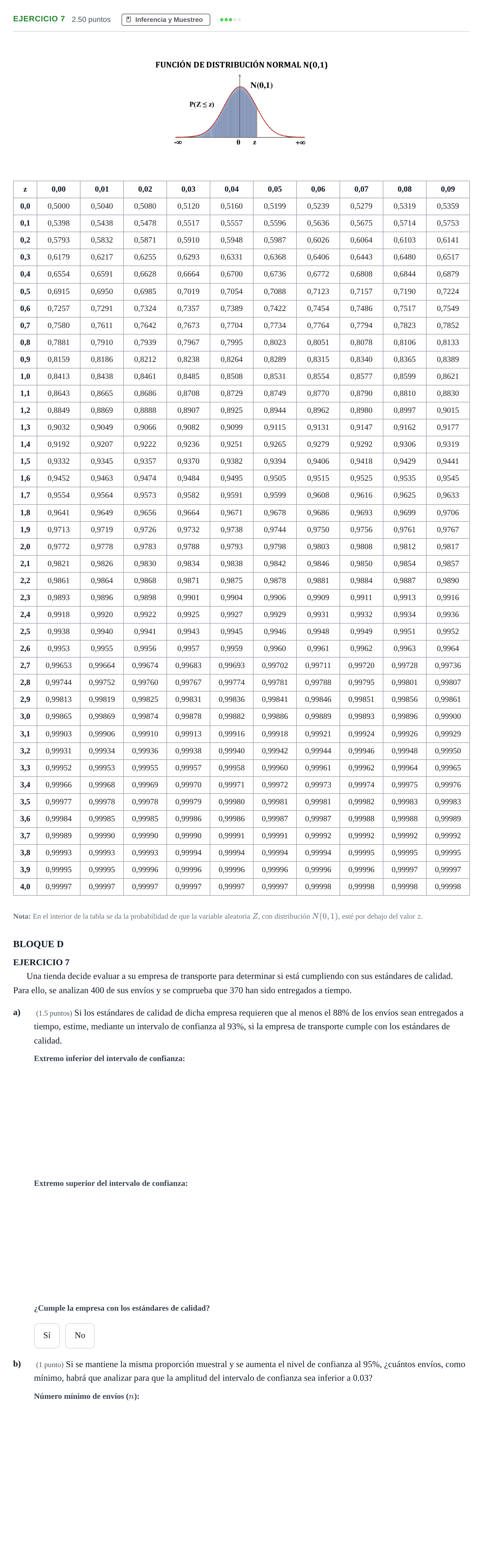 Enunciado: Ejercicio 7 · Matemáticas aplicadas a las Ciencias Sociales II PAU Andalucía Extraordinaria Suplente 2024