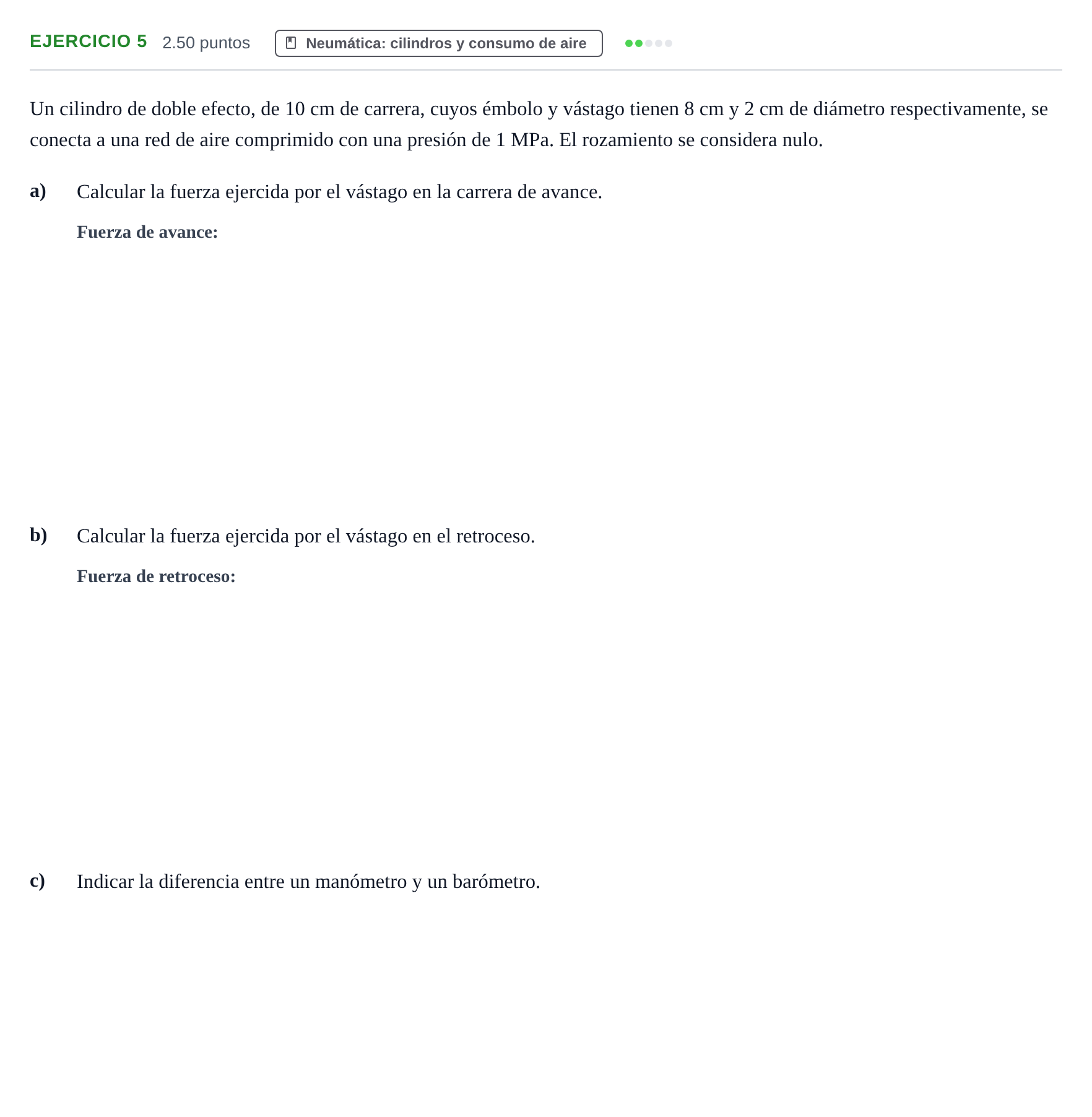 Enunciado: Ejercicio 5 · Tecnología e Ingeniería II PAU Andalucía Ordinaria Reserva 2024