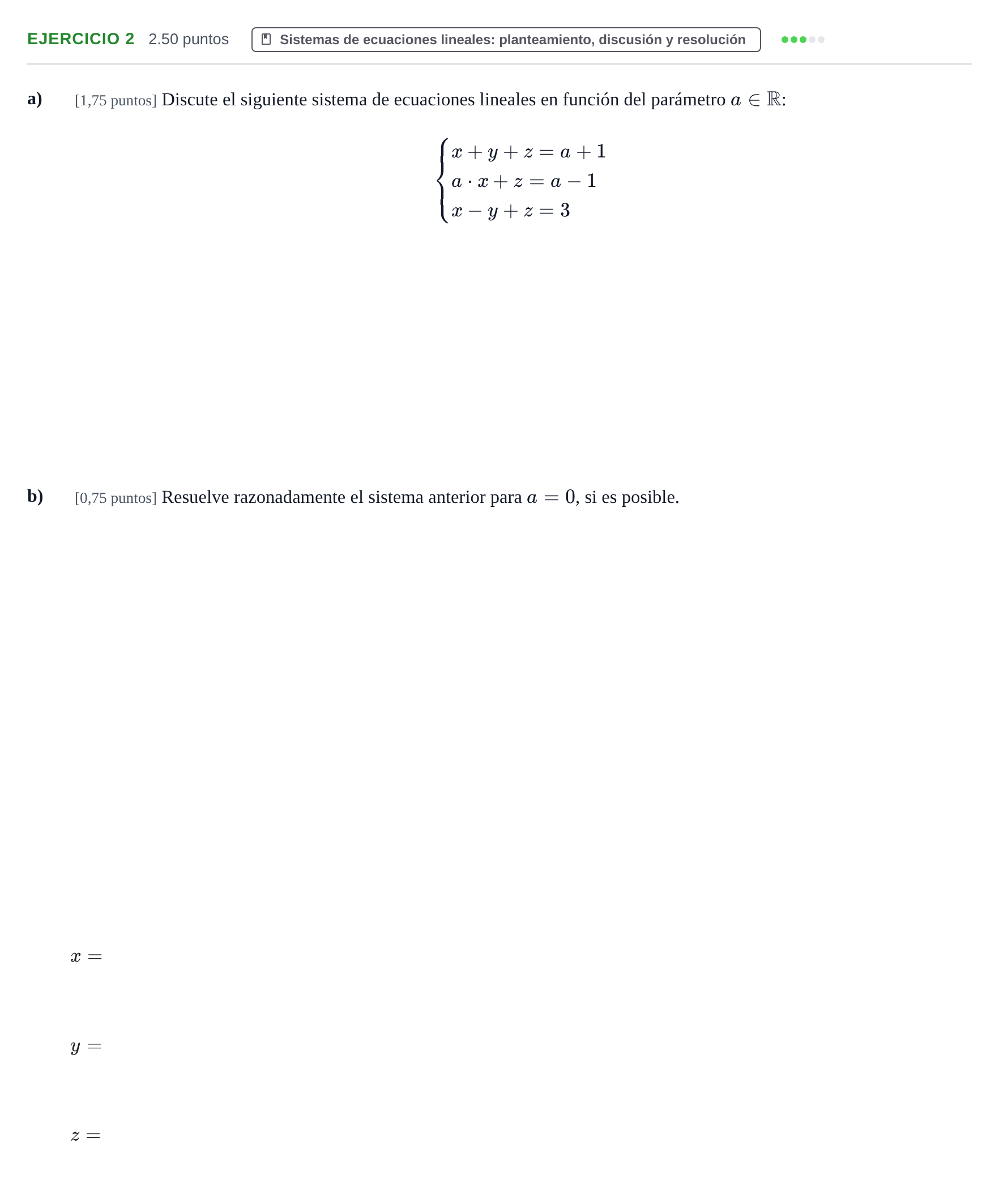 Enunciado: Problema 2 · Matemáticas II PAU Castilla-La Mancha Ordinaria 2021