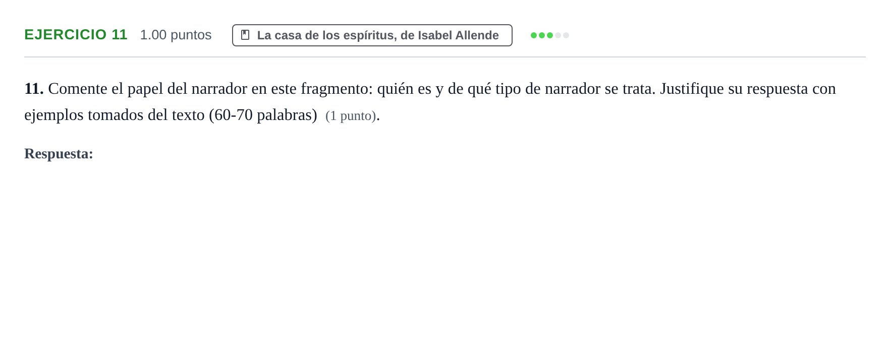 Enunciado: Problema 11 · Lengua Castellana y Literatura II PAU Navarra Ordinaria 2026