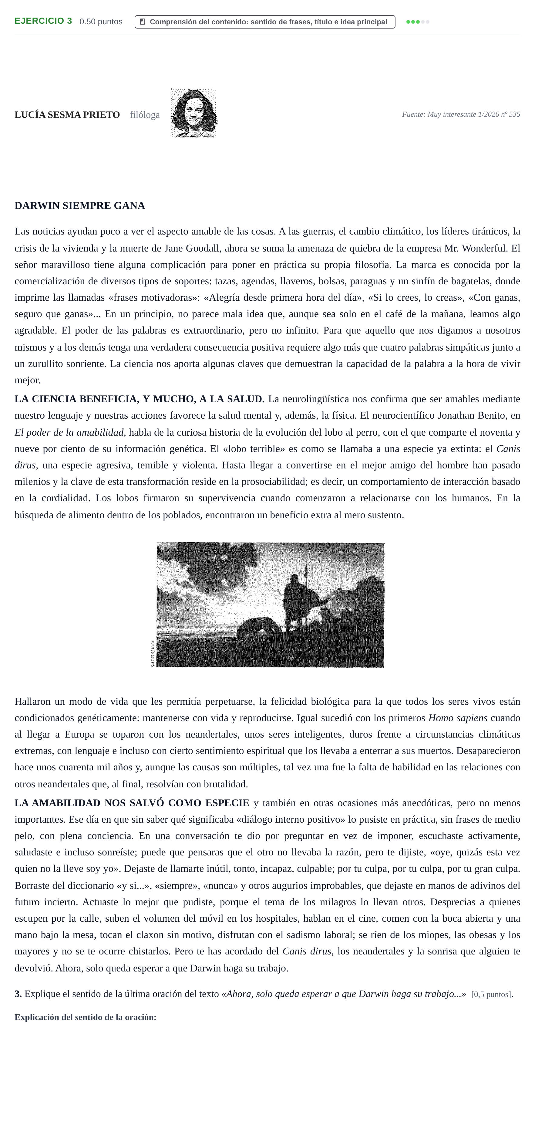 Enunciado: Problema 3 · Lengua Castellana y Literatura II PAU Navarra Ordinaria 2026