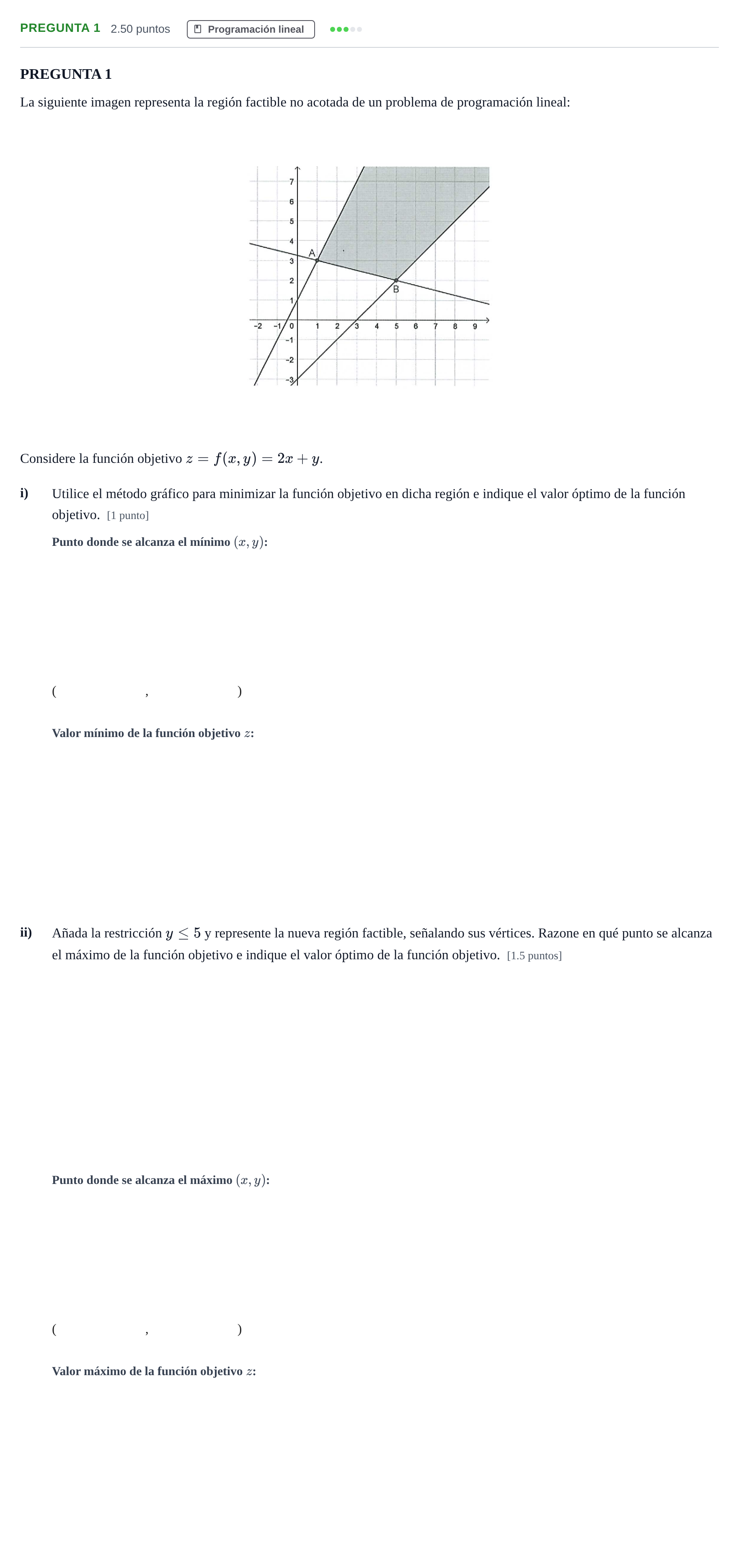 Enunciado: Pregunta 1 · Matemáticas aplicadas a las Ciencias Sociales II PAU Navarra Ordinaria 2026