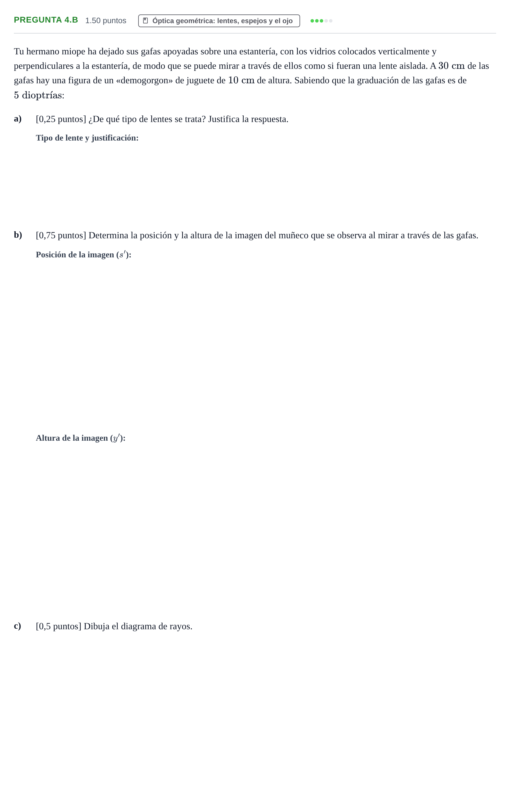 Enunciado: Pregunta 4.B · Física PAU Navarra Ordinaria 2026
