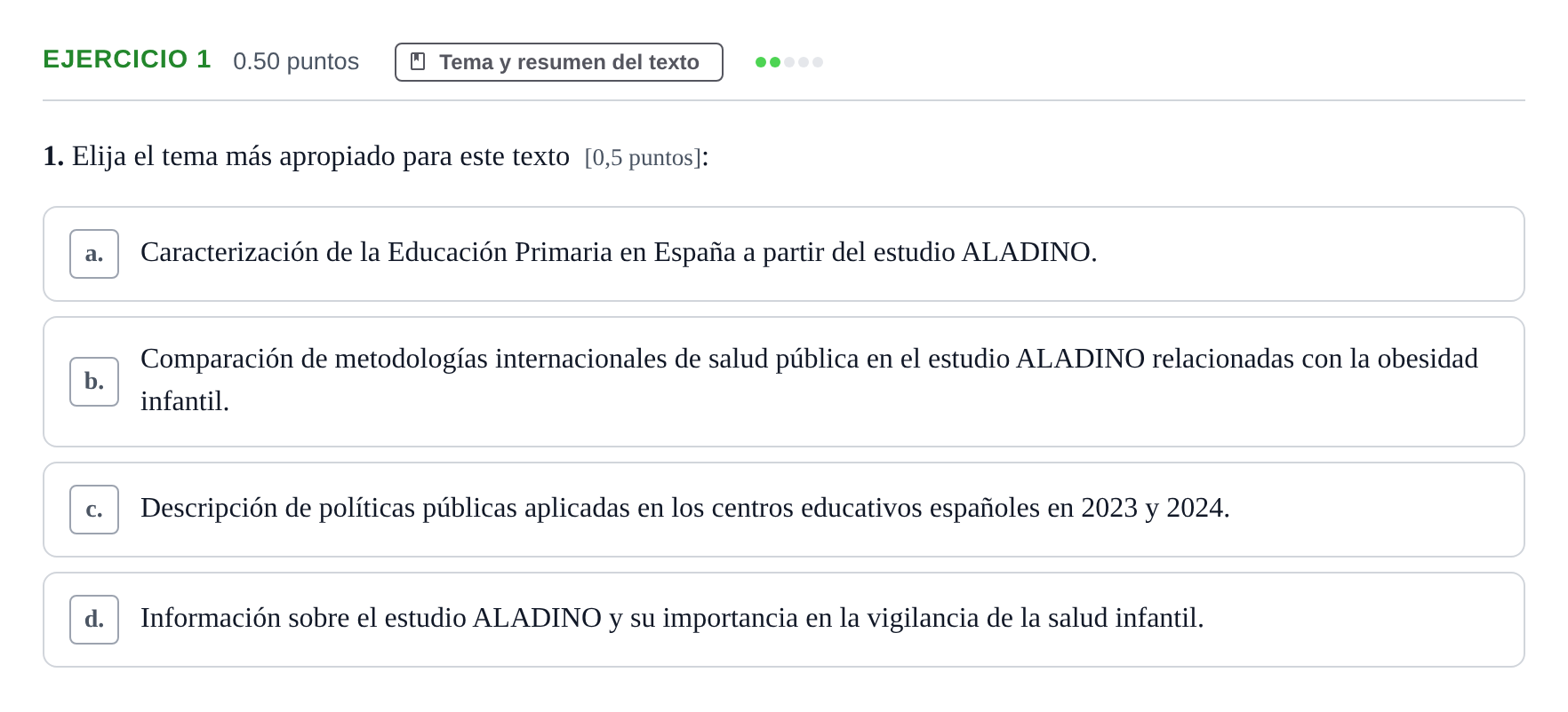Enunciado: Problema 1 · Lengua Castellana y Literatura II PAU Navarra Extraordinaria 2026