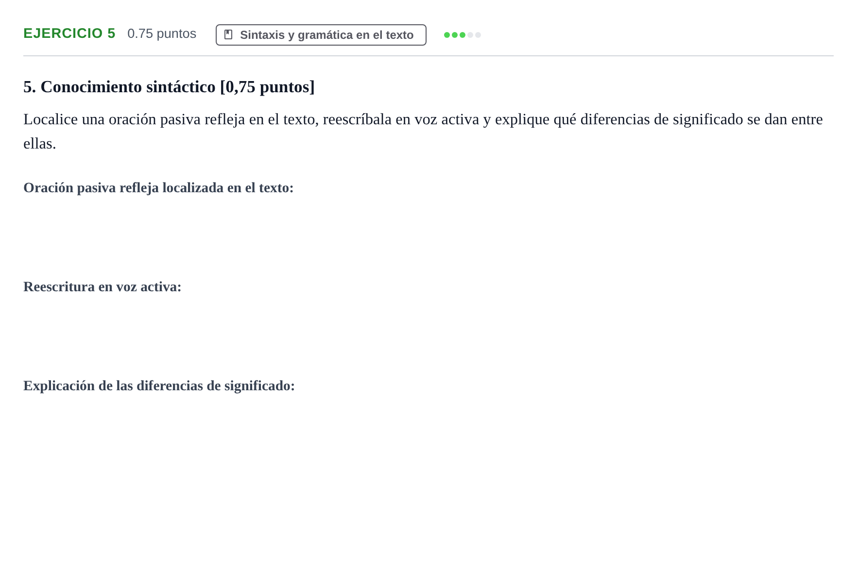 Enunciado: Problema 5 · Lengua Castellana y Literatura II PAU Navarra Extraordinaria 2026