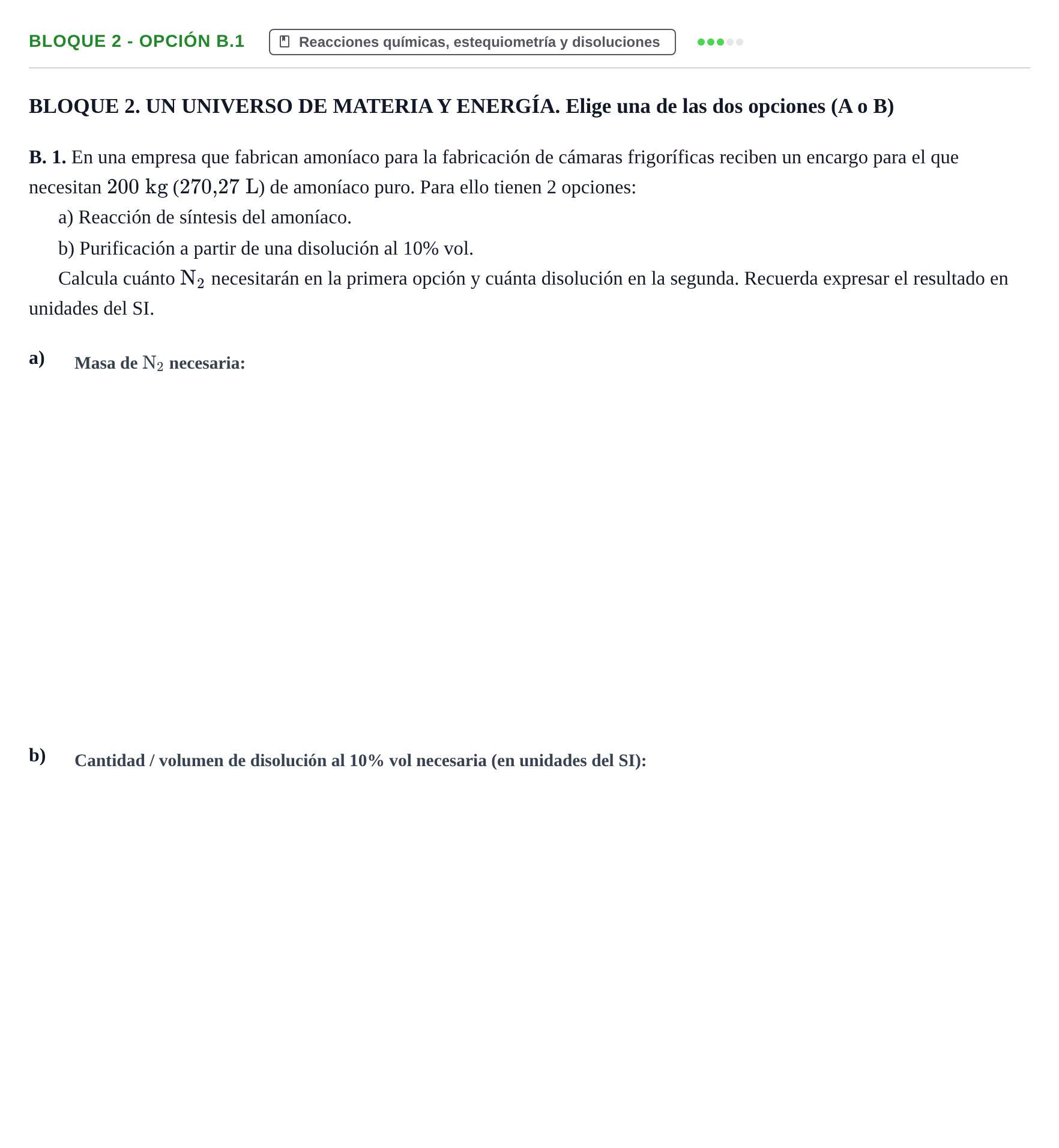 Enunciado: Bloque 2 - Opción B.1 · Ciencias Generales PAU Navarra Ordinaria 2026