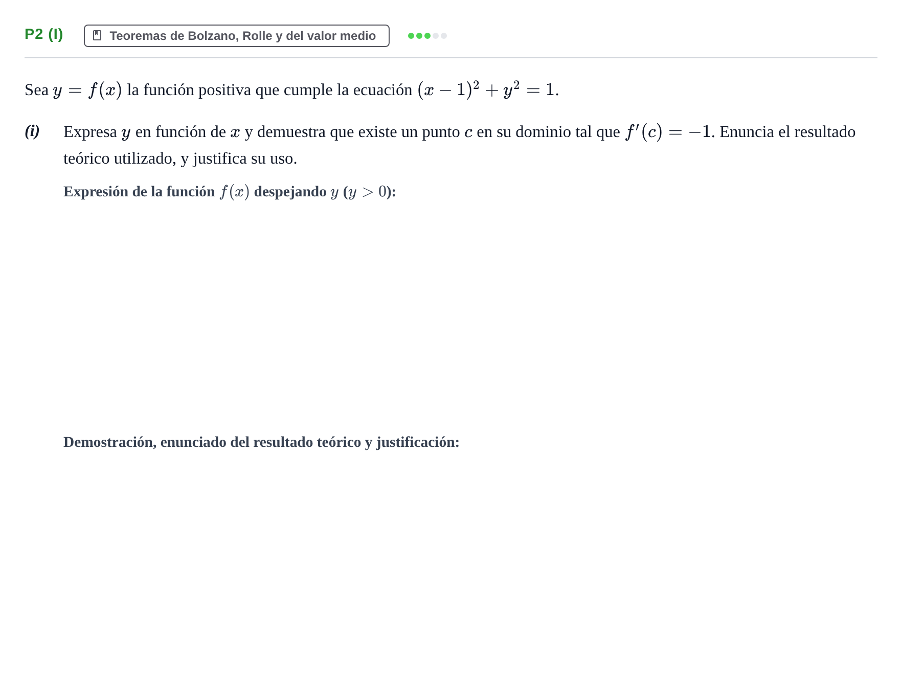 Enunciado: Ejercicio P2 (i) · Matemáticas II PAU Navarra Extraordinaria 2026