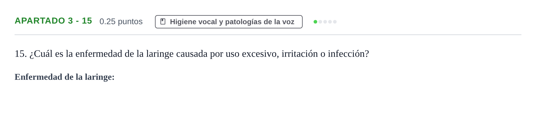 Enunciado: Apartado 3 - 15 · Coro y Técnica Vocal PAU Navarra Ordinaria 2026