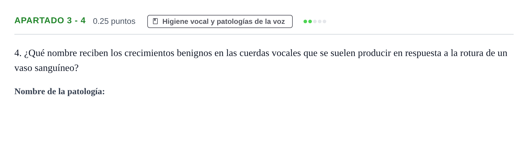 Enunciado: Apartado 3 - 4 · Coro y Técnica Vocal PAU Navarra Ordinaria 2026