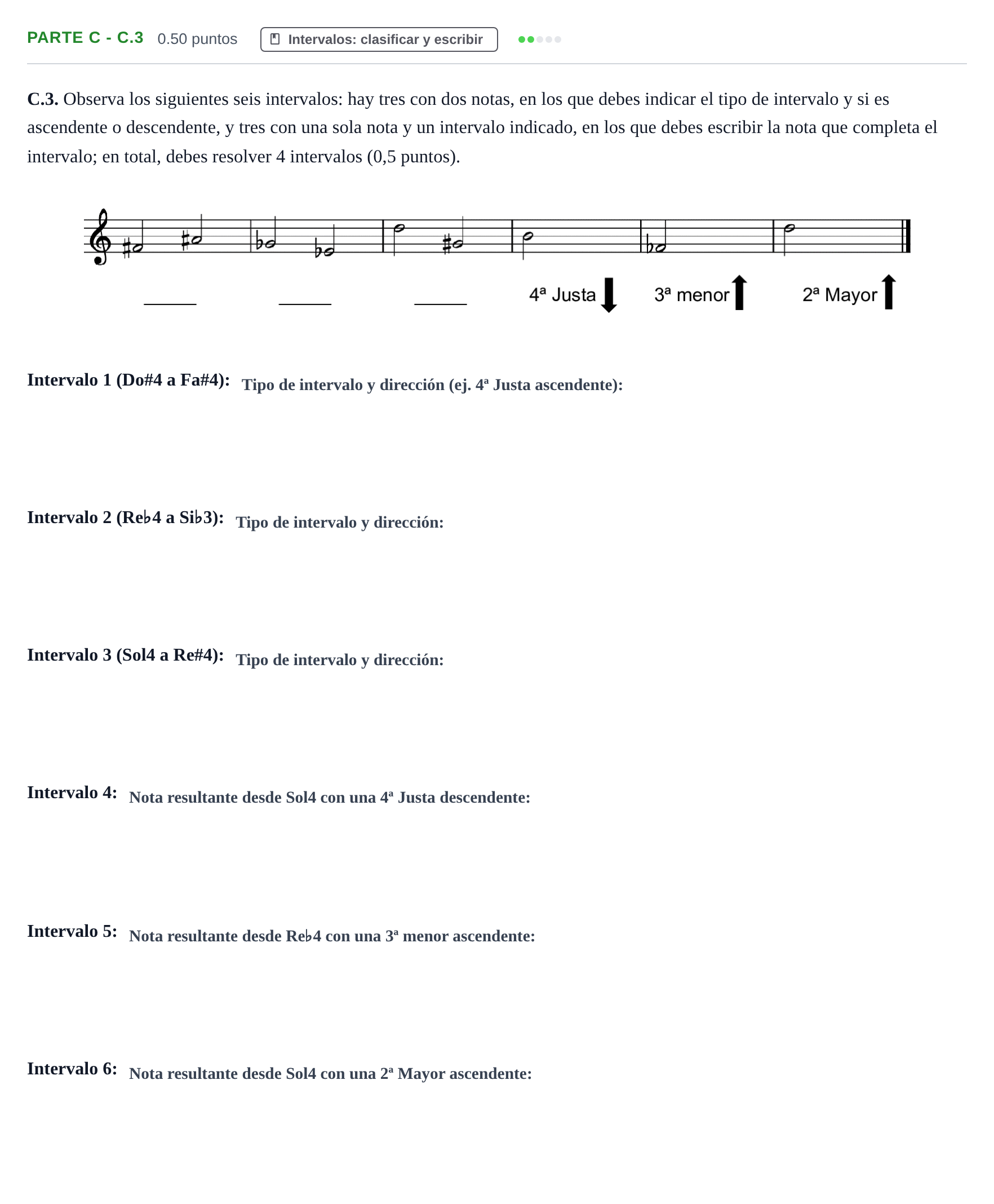 Enunciado: Ejercicio Parte C - C.3 · Análisis Musical II PAU Navarra Extraordinaria 2026