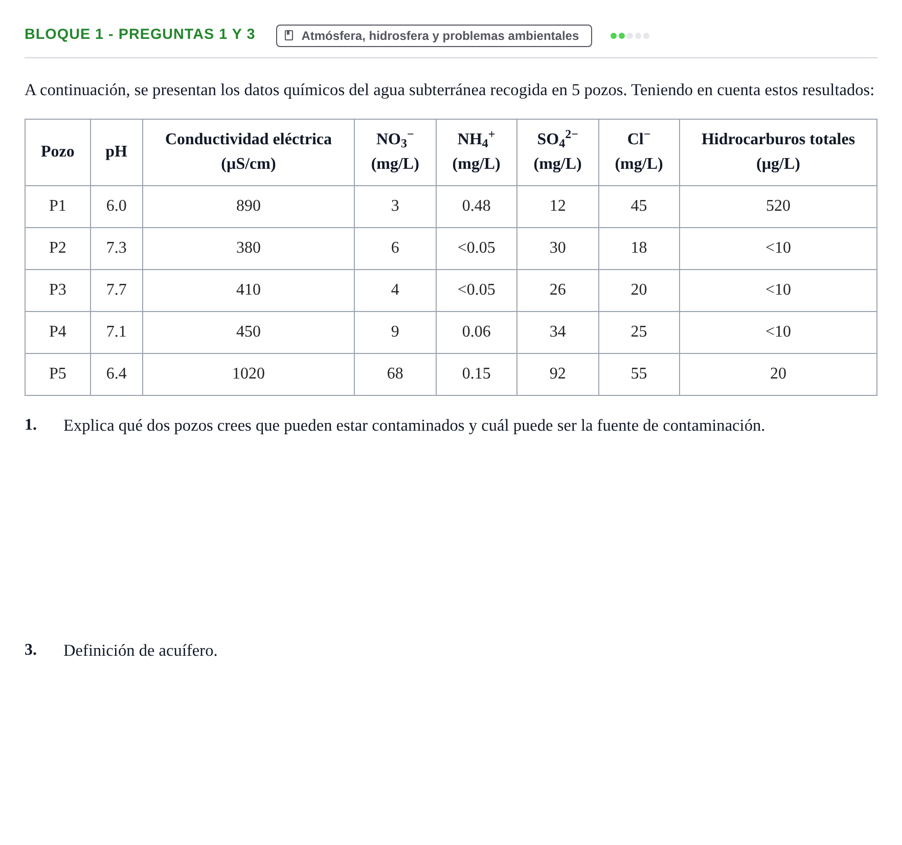 Enunciado: Bloque 1 - Preguntas 1 y 3 · Ciencias Generales PAU Navarra Extraordinaria 2026