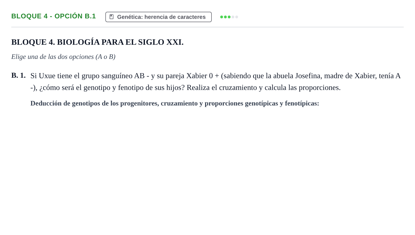 Enunciado: Bloque 4 - Opción B.1 · Ciencias Generales PAU Navarra Extraordinaria 2026