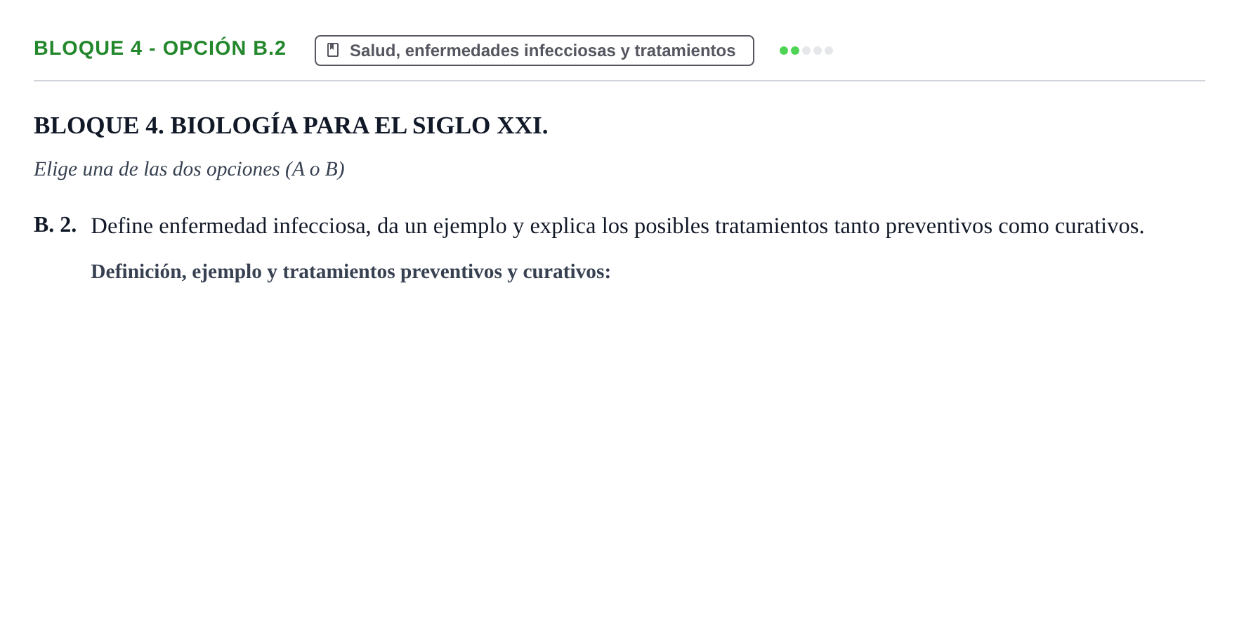 Enunciado: Bloque 4 - Opción B.2 · Ciencias Generales PAU Navarra Extraordinaria 2026