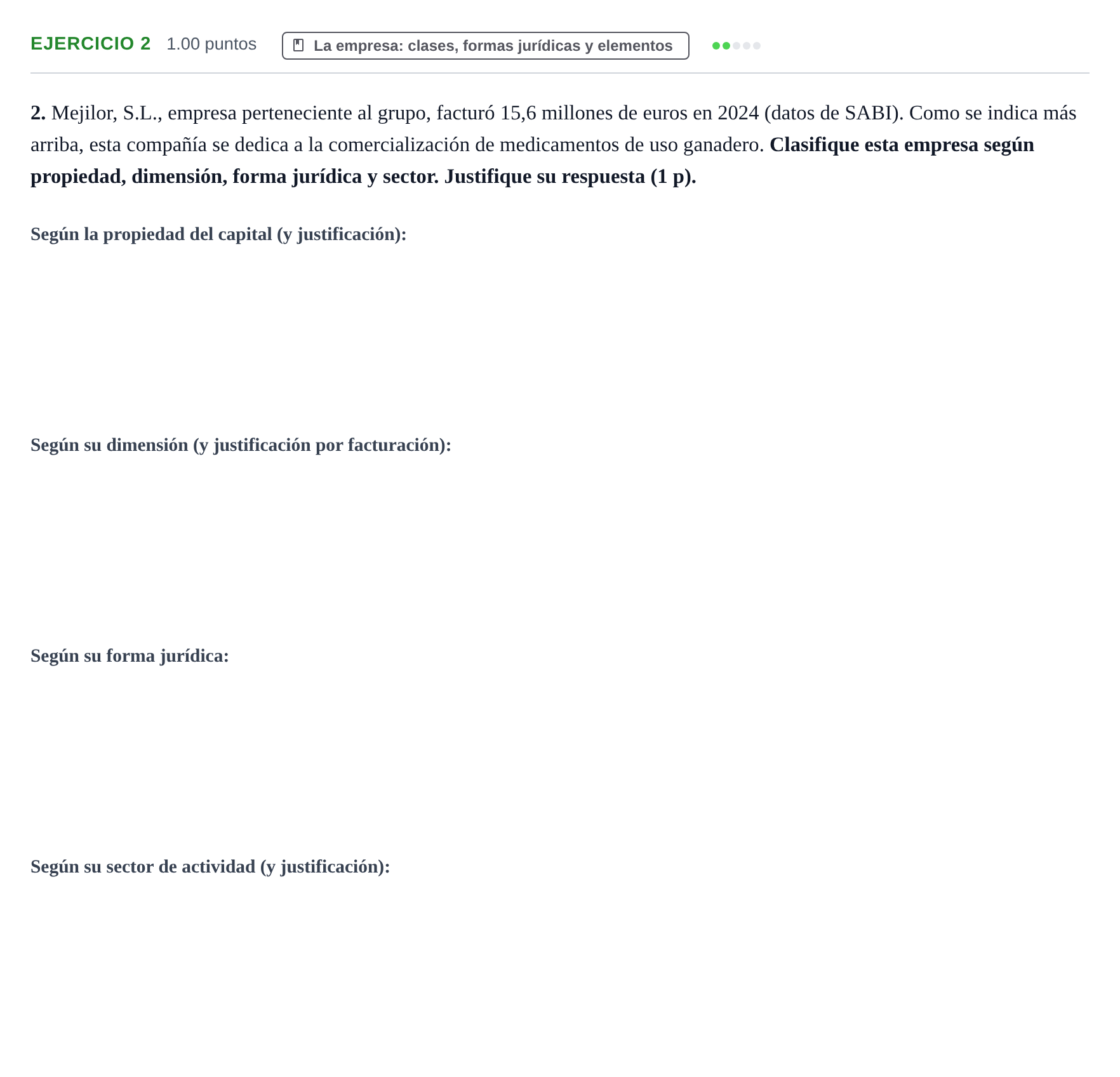 Enunciado: Problema 2 · Empresa y Diseño de Modelos de Negocio PAU Murcia Ordinaria 2026