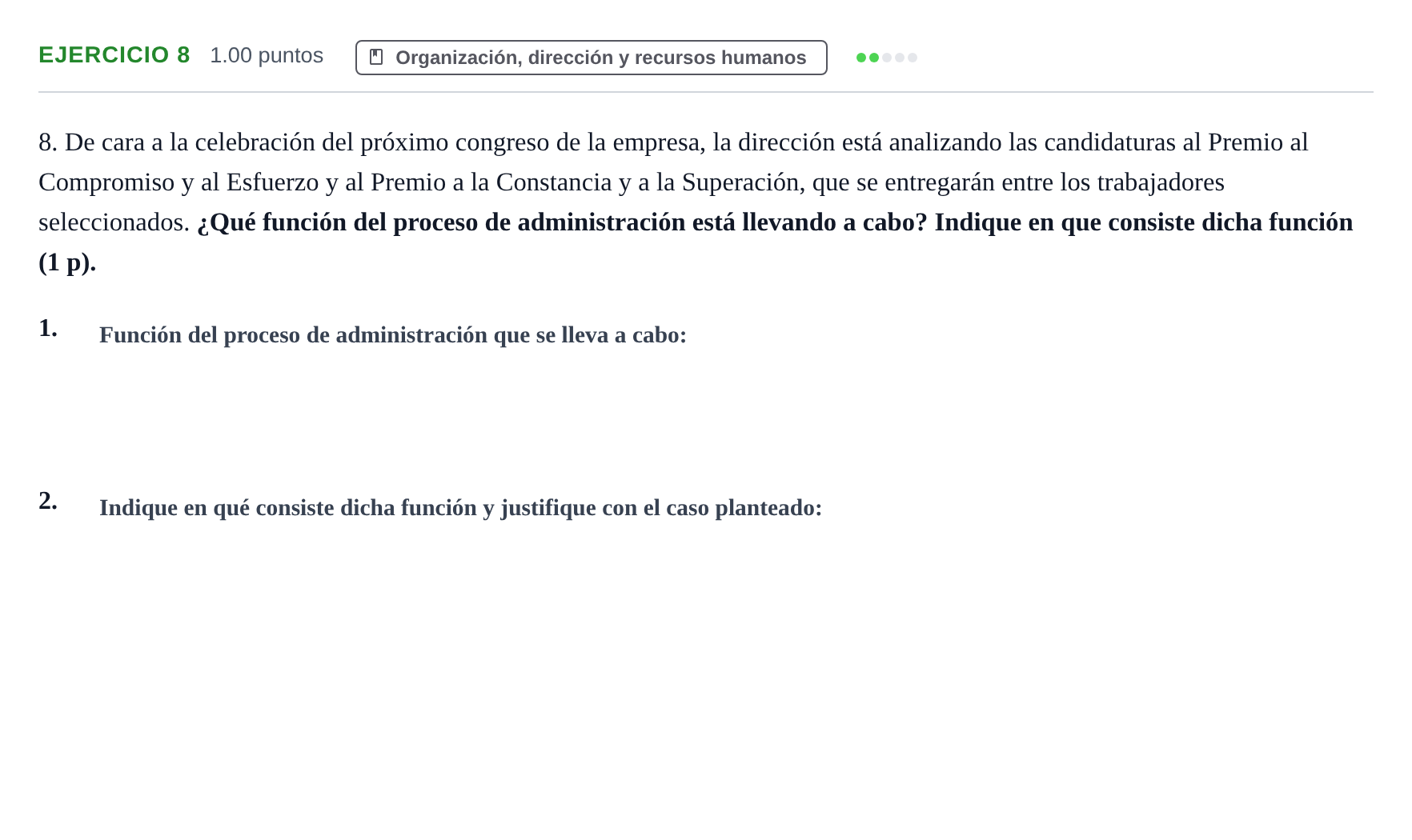 Enunciado: Problema 8 · Empresa y Diseño de Modelos de Negocio PAU Murcia Ordinaria 2026