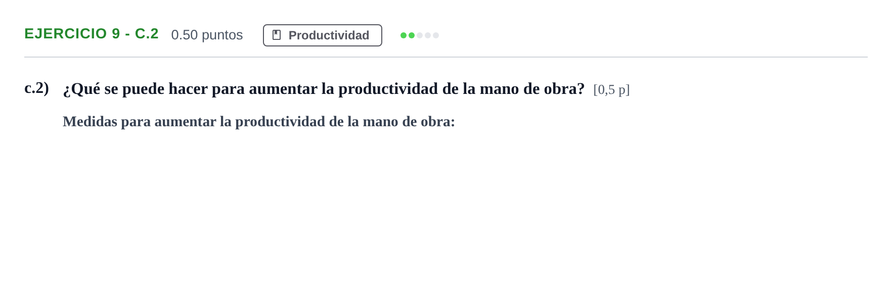 Enunciado: Ejercicio 9 - c.2 · Empresa y Diseño de Modelos de Negocio PAU Murcia Ordinaria 2026