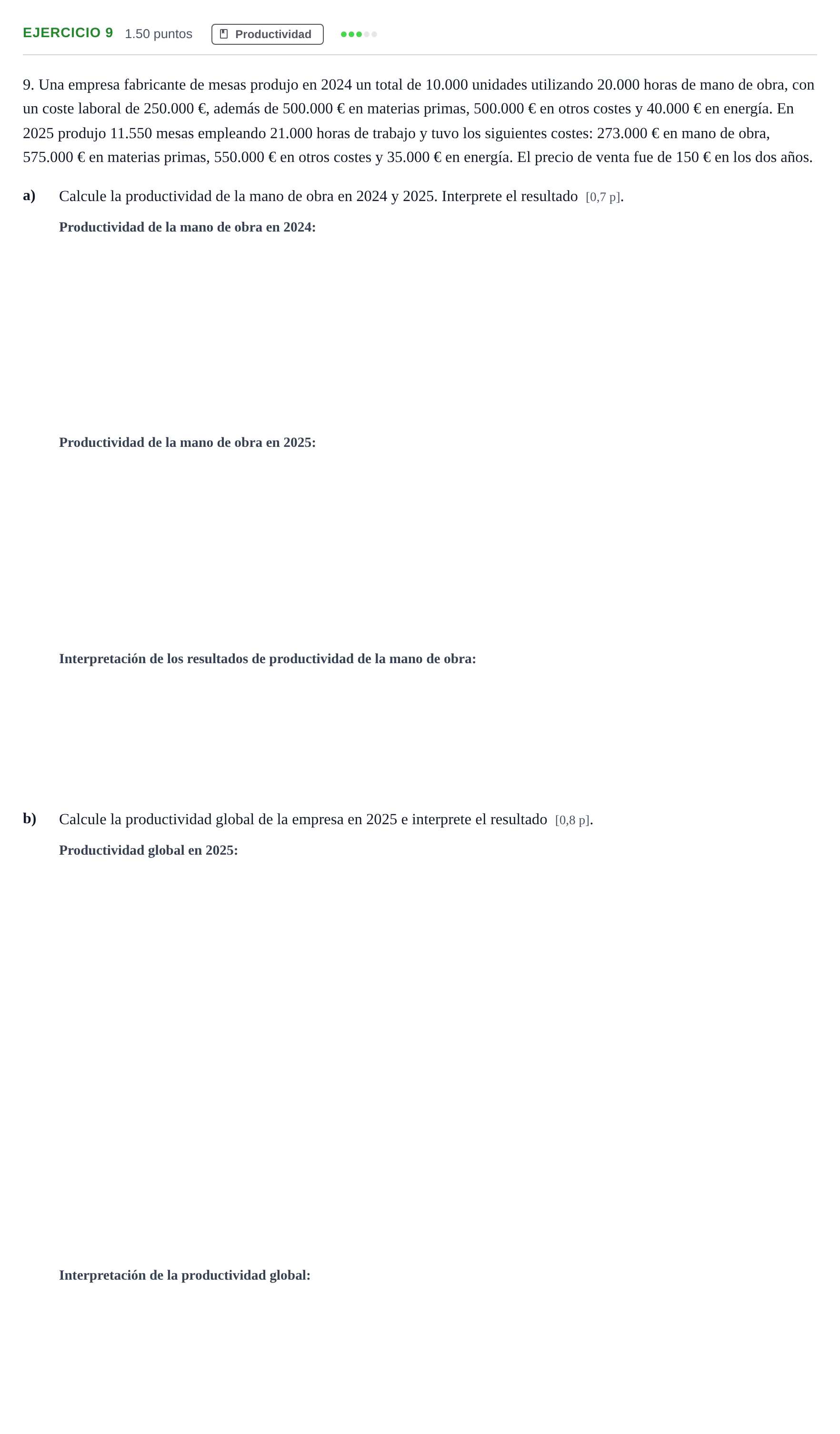 Enunciado: Problema 9 · Empresa y Diseño de Modelos de Negocio PAU Murcia Ordinaria 2026