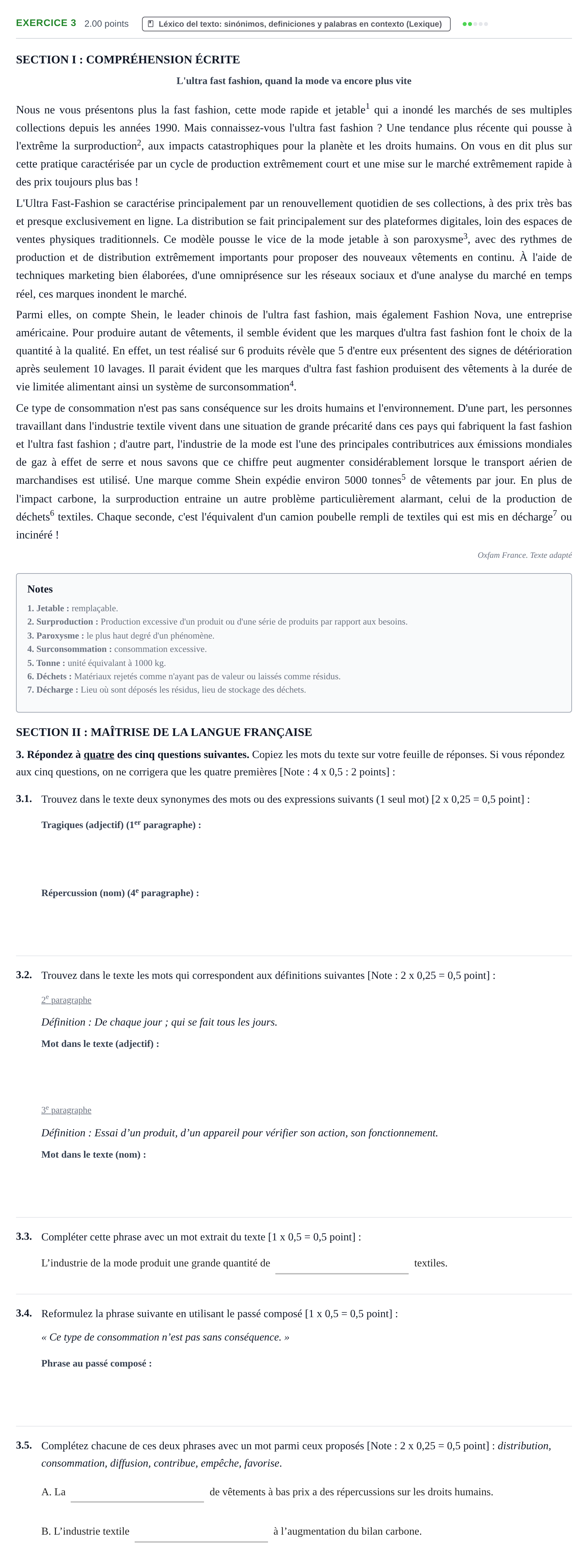Enunciado: Problema 3 · Francés PAU Murcia Ordinaria 2026