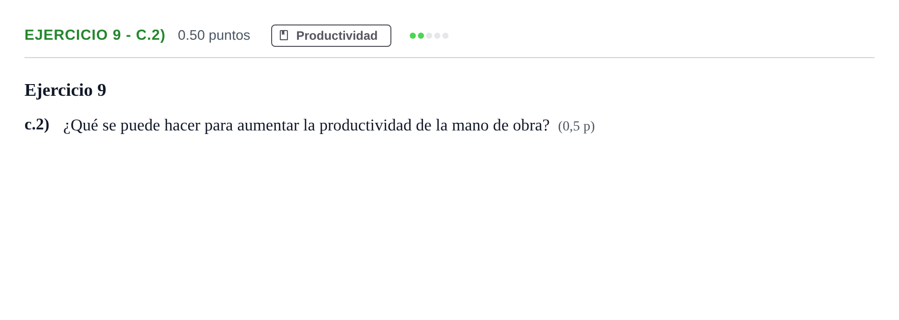 Enunciado: Ejercicio 9 - c.2) · Empresa y Diseño de Modelos de Negocio PAU Murcia Ordinaria 2026