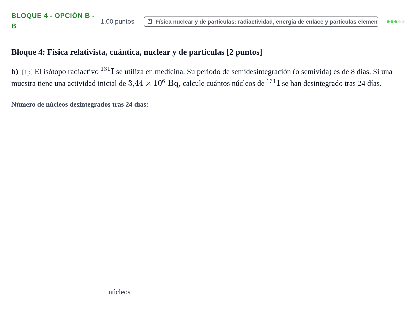 Enunciado: Bloque 4 - Opción B - b · Física PAU Murcia Ordinaria 2026