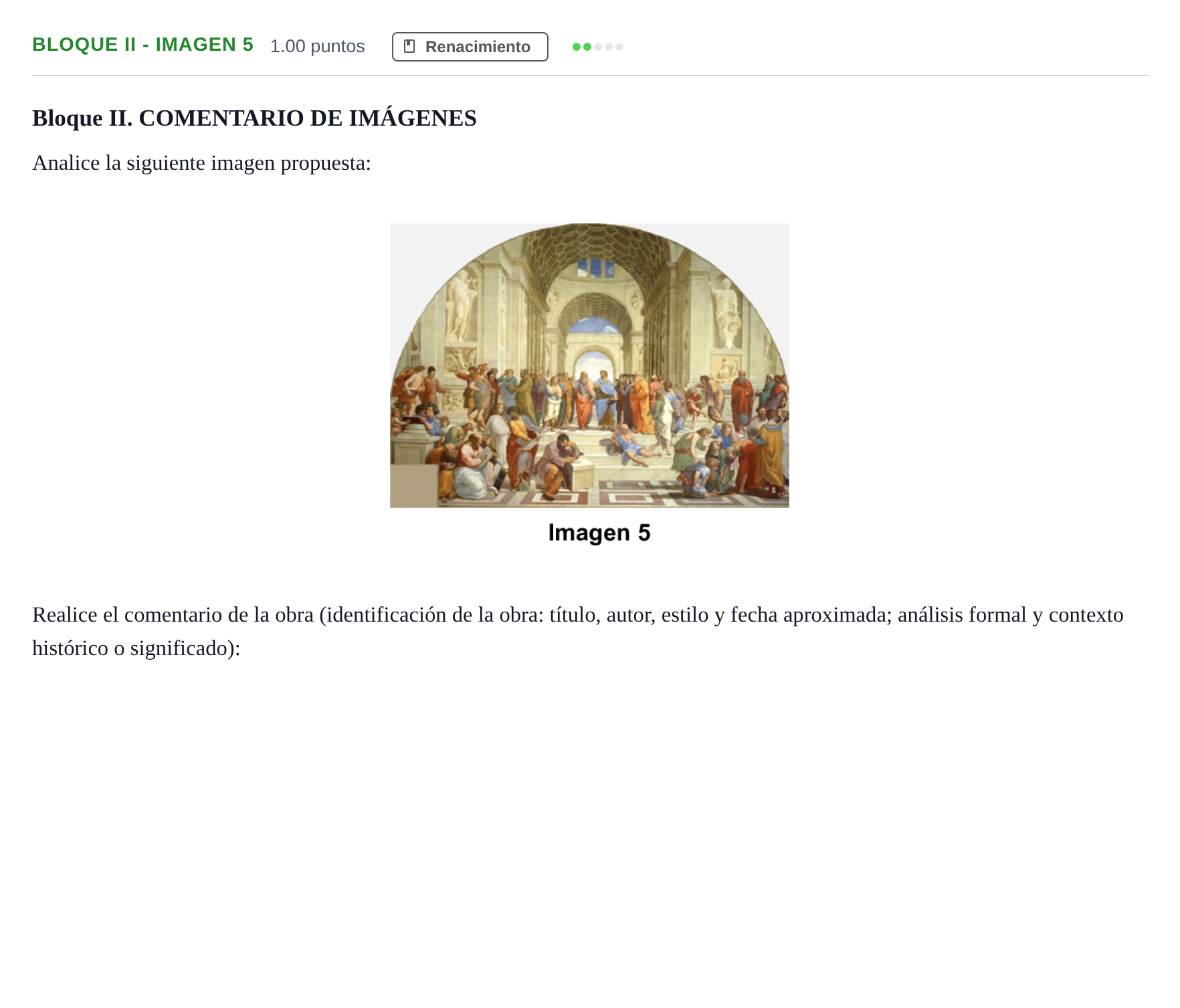 Enunciado: Bloque II - Imagen 5 · Fundamentos Artísticos PAU Murcia Ordinaria 2026
