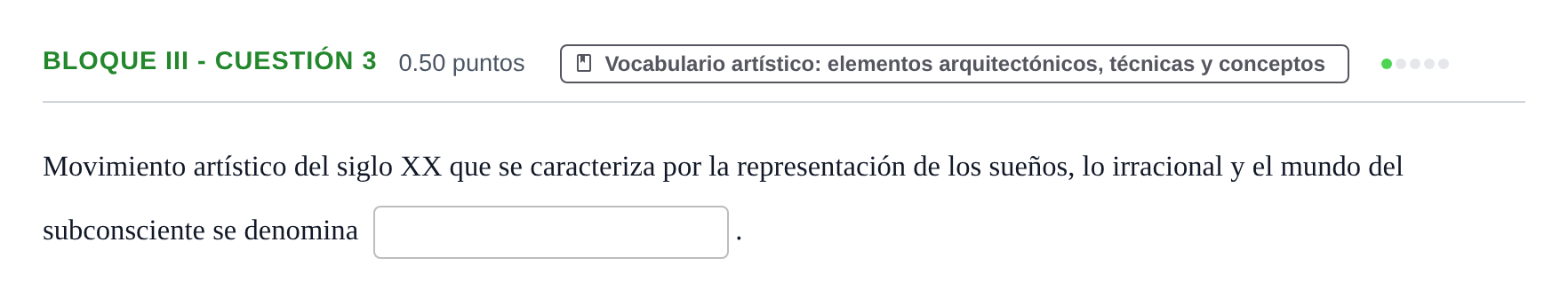 Enunciado: Bloque III - Cuestión 3 · Fundamentos Artísticos PAU Murcia Ordinaria 2026