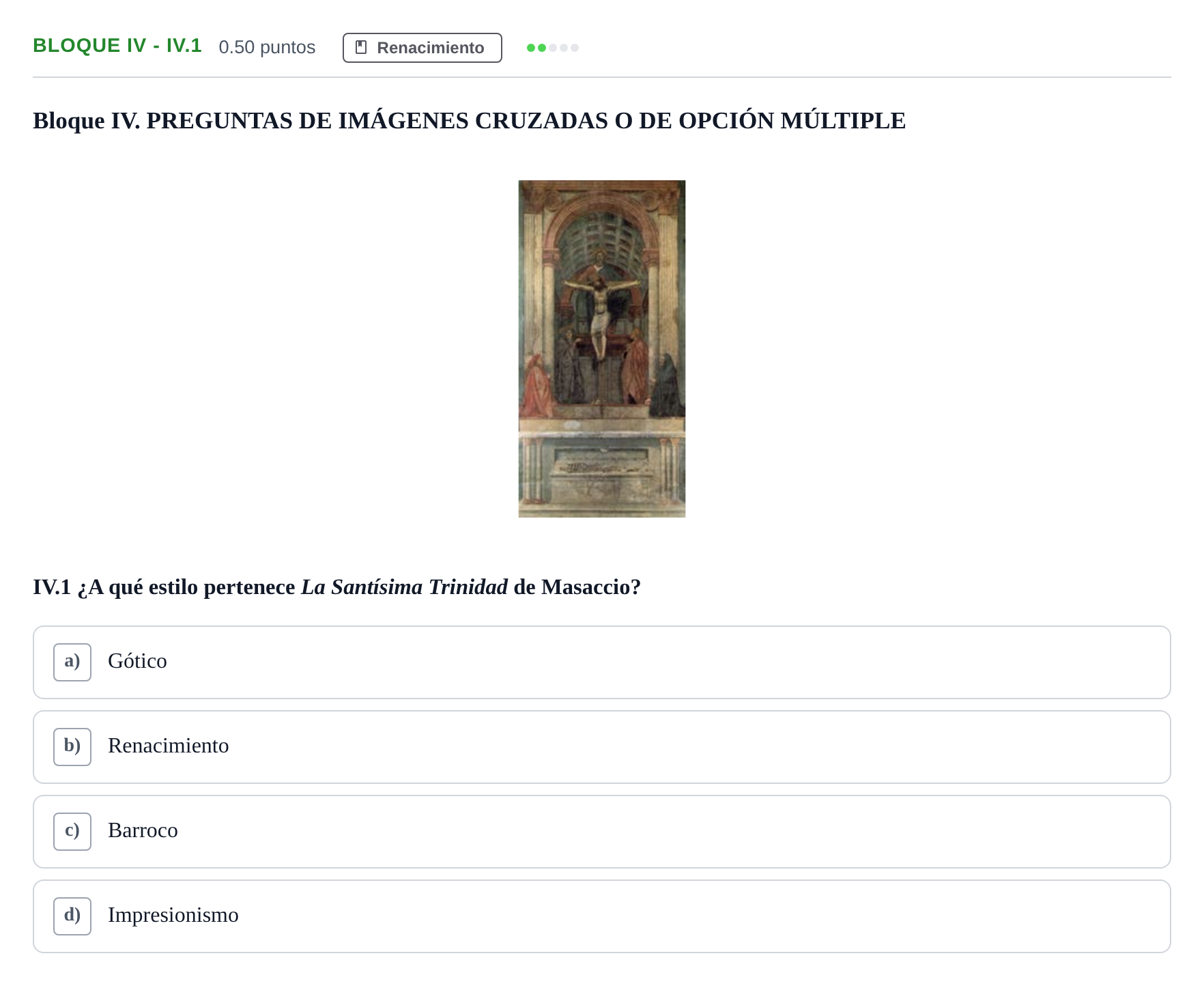 Enunciado: Bloque IV - IV.1 · Fundamentos Artísticos PAU Murcia Ordinaria 2026