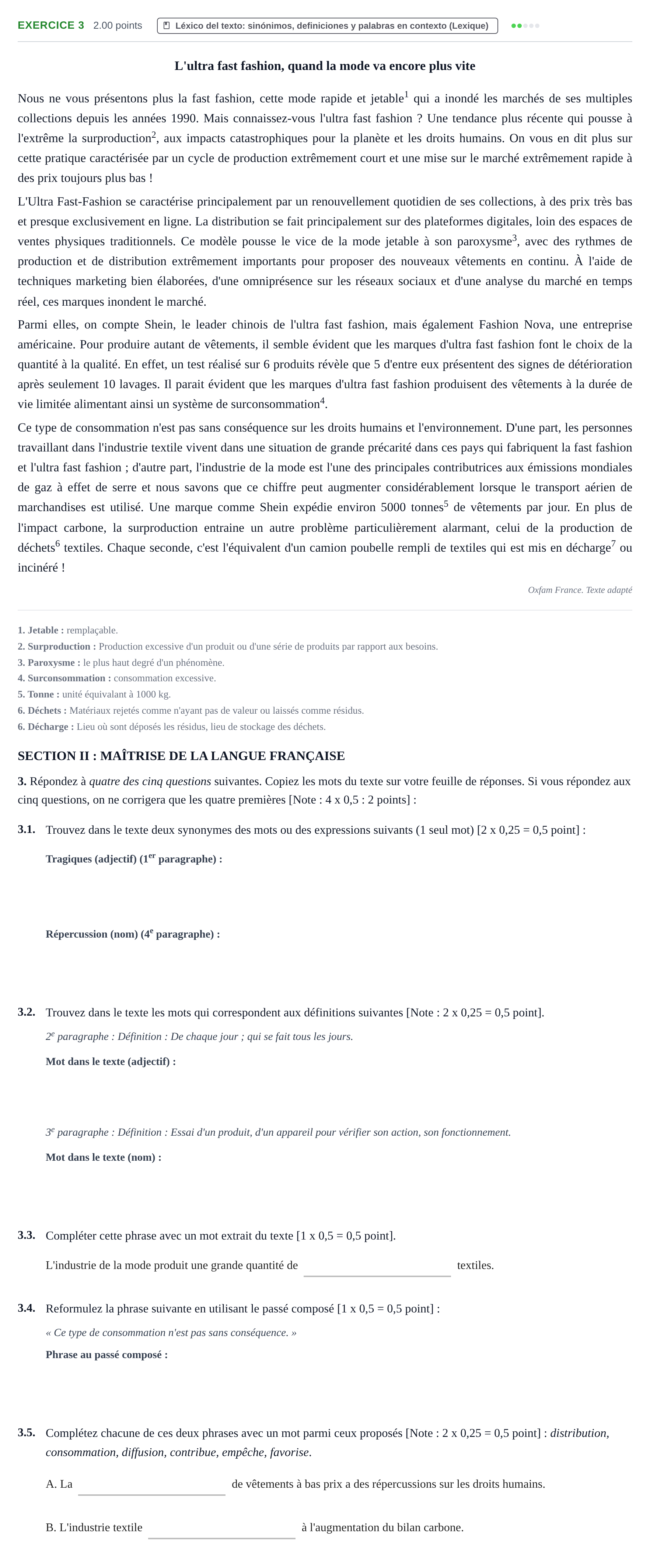Enunciado: Problema 3 · Francés PAU Murcia Ordinaria 2026