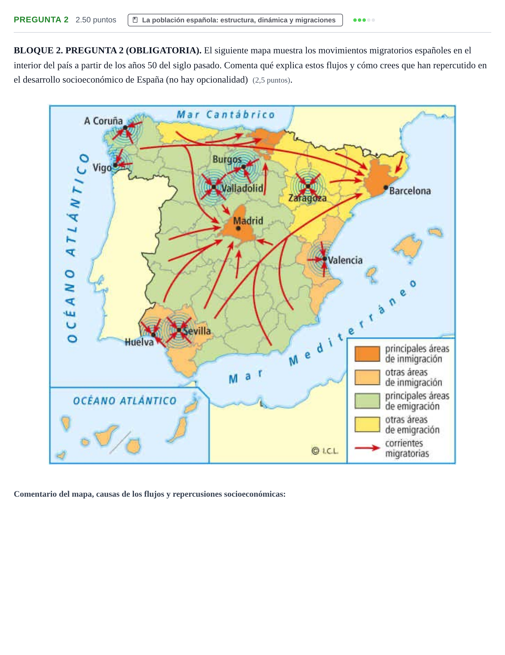 Enunciado: Pregunta 2 · Geografía PAU Murcia Ordinaria 2026