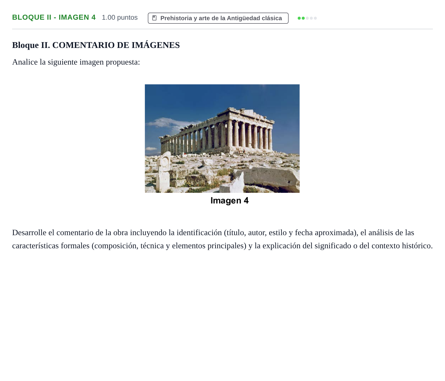Enunciado: Bloque II - Imagen 4 · Fundamentos Artísticos PAU Murcia Ordinaria 2026