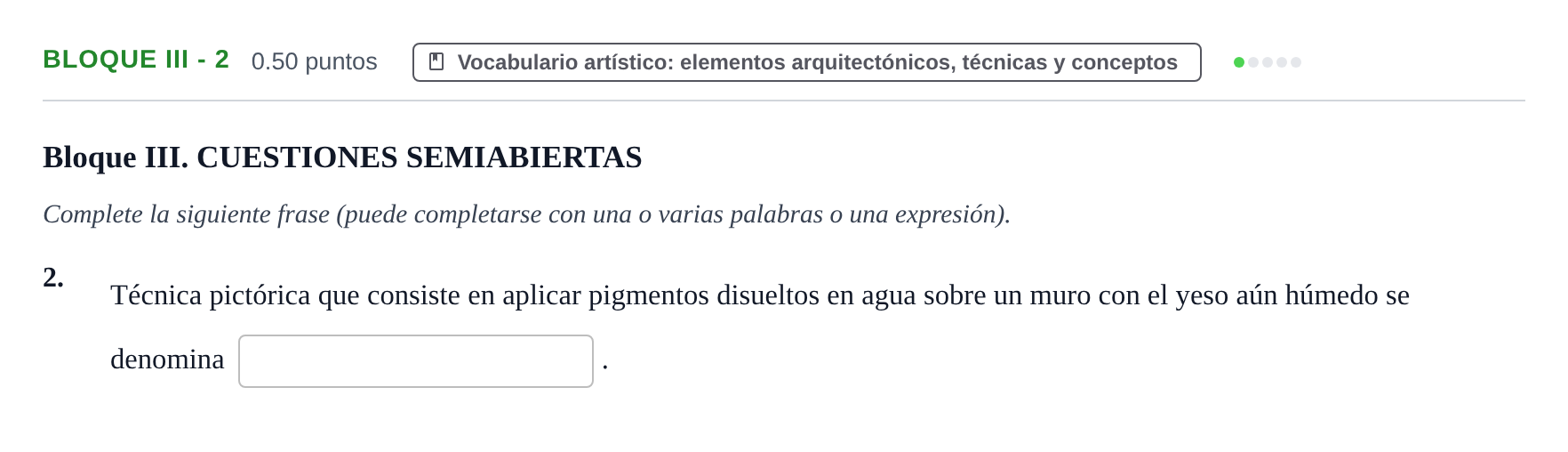 Enunciado: Bloque III - 2 · Fundamentos Artísticos PAU Murcia Ordinaria 2026