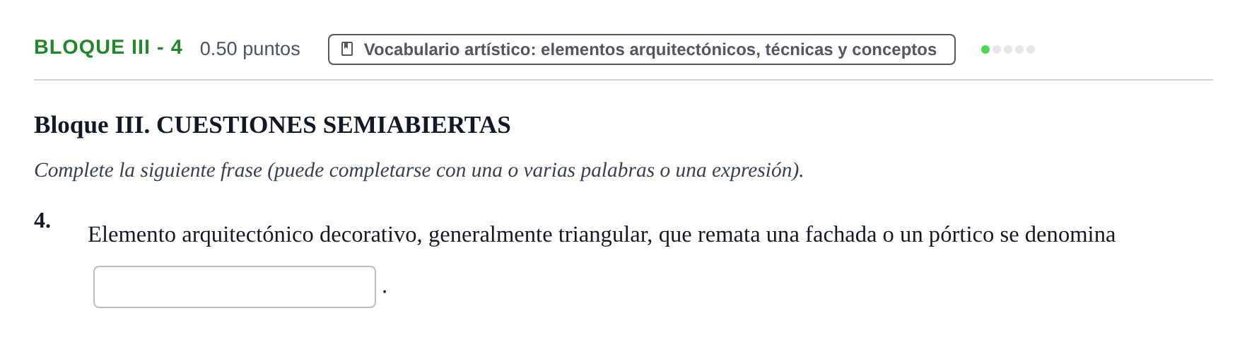 Enunciado: Bloque III - 4 · Fundamentos Artísticos PAU Murcia Ordinaria 2026