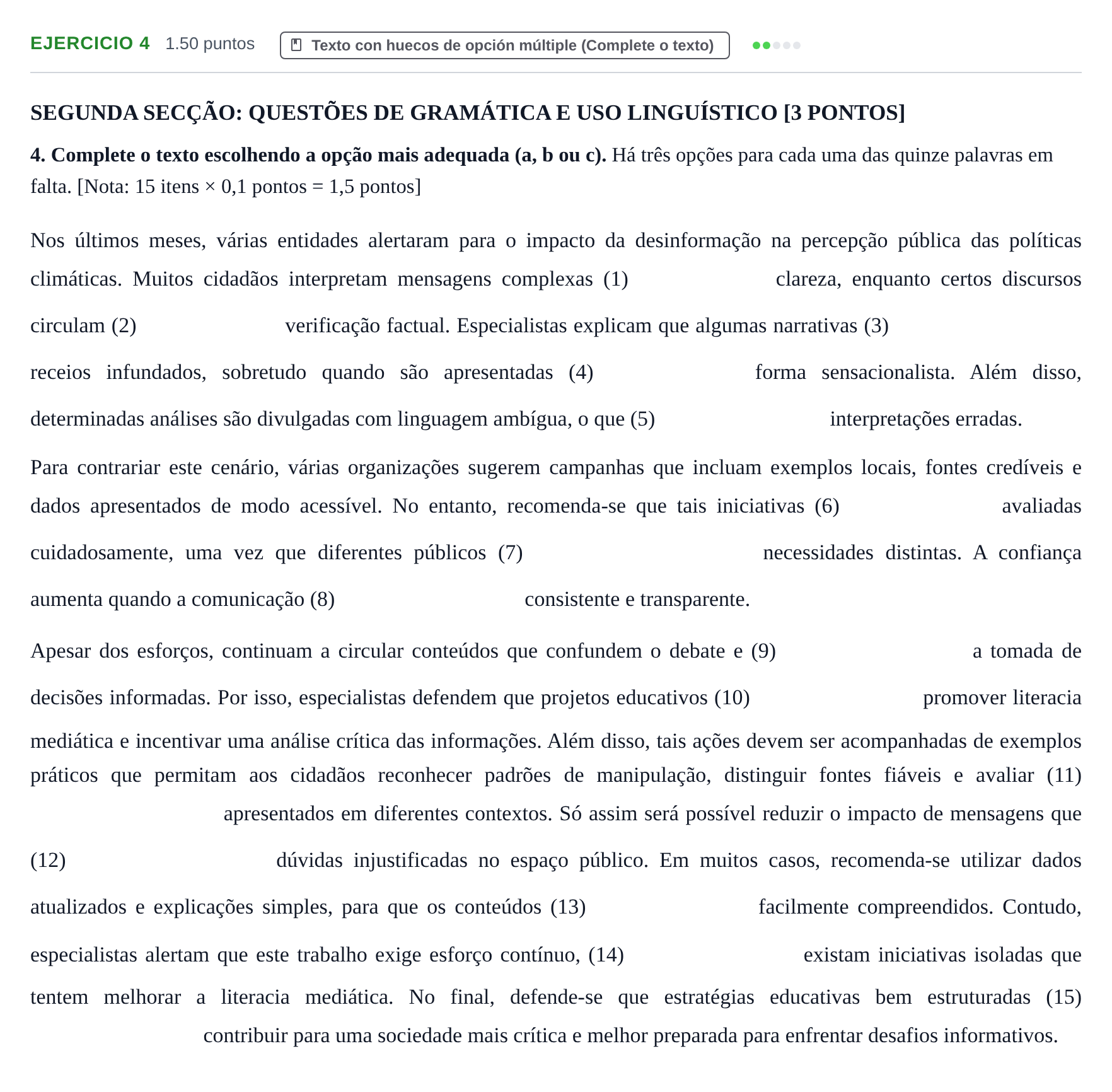 Enunciado: Problema 4 · Portugués PAU Murcia Ordinaria 2026