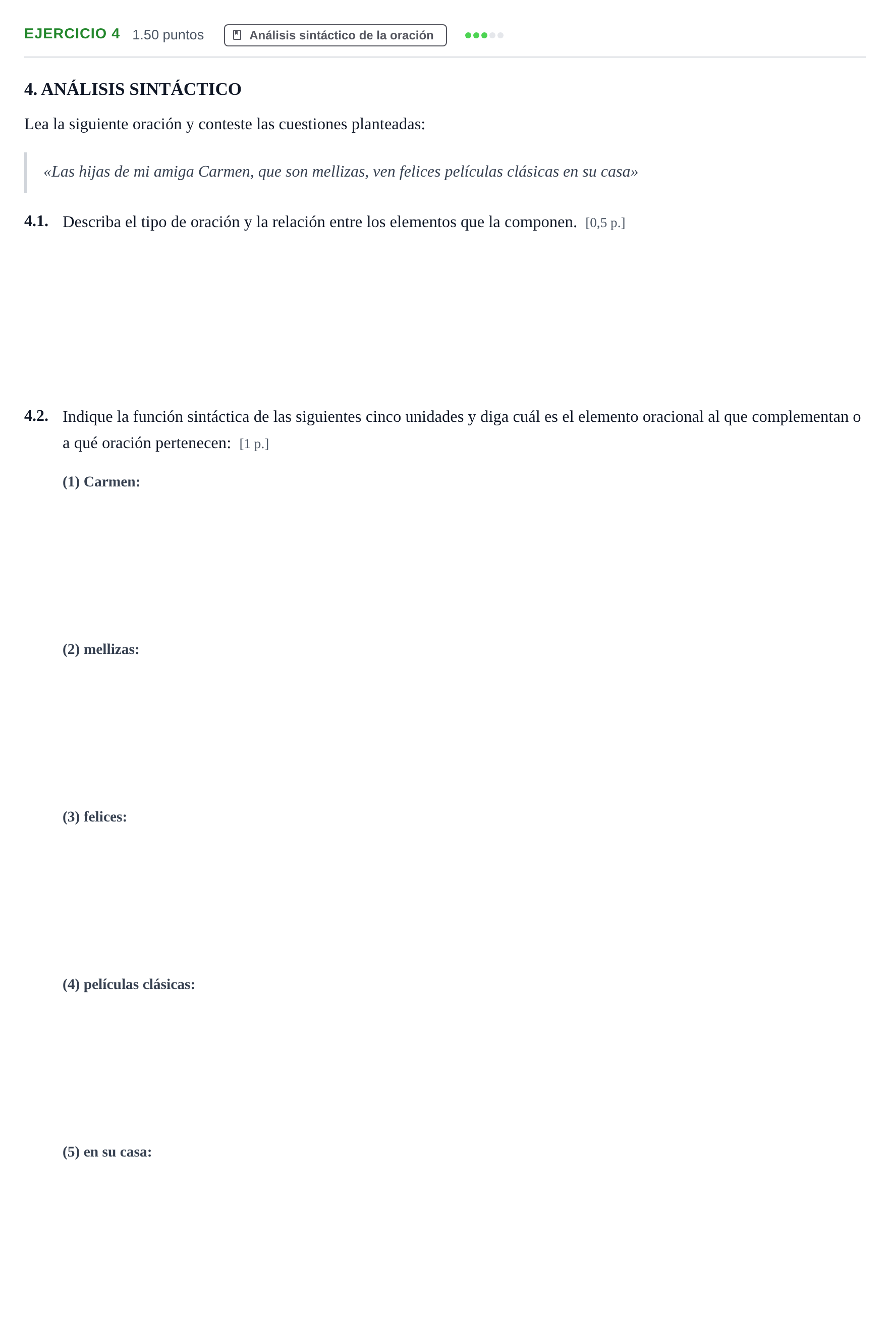 Enunciado: Problema 4 · Lengua Castellana y Literatura II PAU Murcia Ordinaria 2026