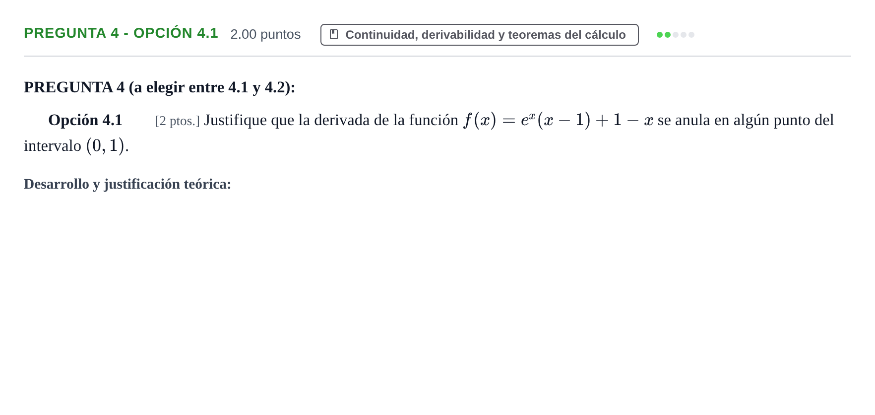Enunciado: Pregunta 4 - Opción 4.1 · Matemáticas II PAU Murcia Ordinaria 2026