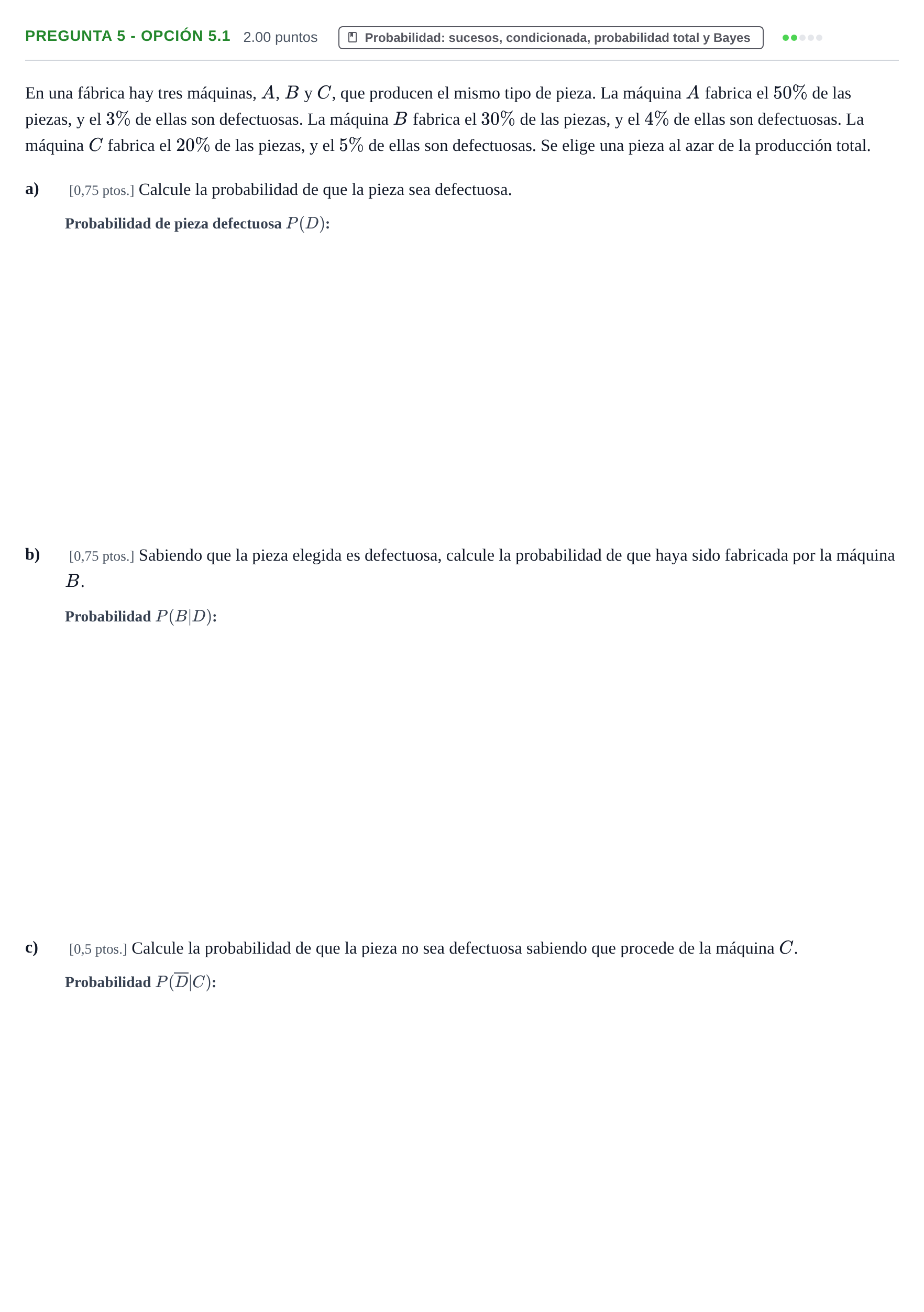 Enunciado: Pregunta 5 - Opción 5.1 · Matemáticas II PAU Murcia Ordinaria 2026