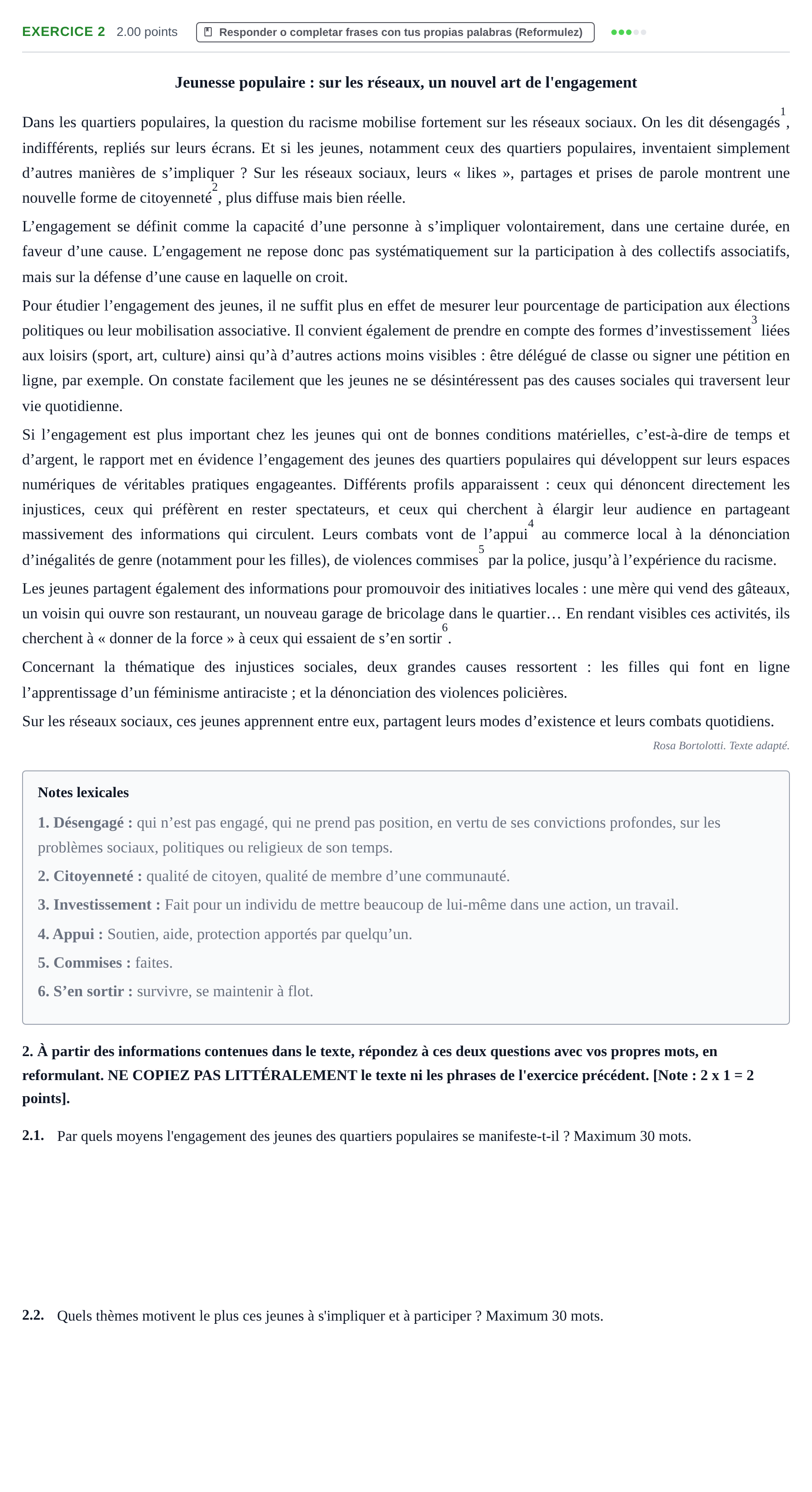 Enunciado: Problema 2 · Francés PAU Murcia Extraordinaria 2026