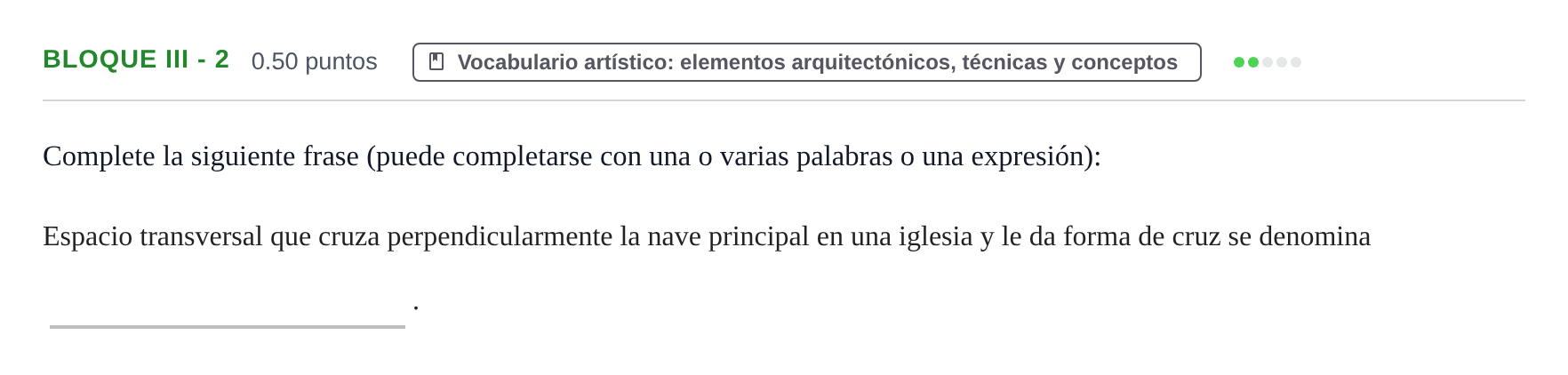 Enunciado: Bloque III - 2 · Fundamentos Artísticos PAU Murcia Extraordinaria 2026