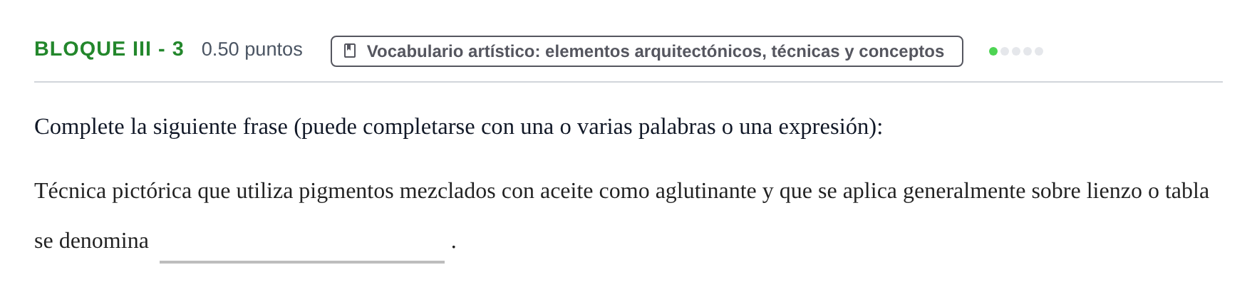 Enunciado: Bloque III - 3 · Fundamentos Artísticos PAU Murcia Extraordinaria 2026