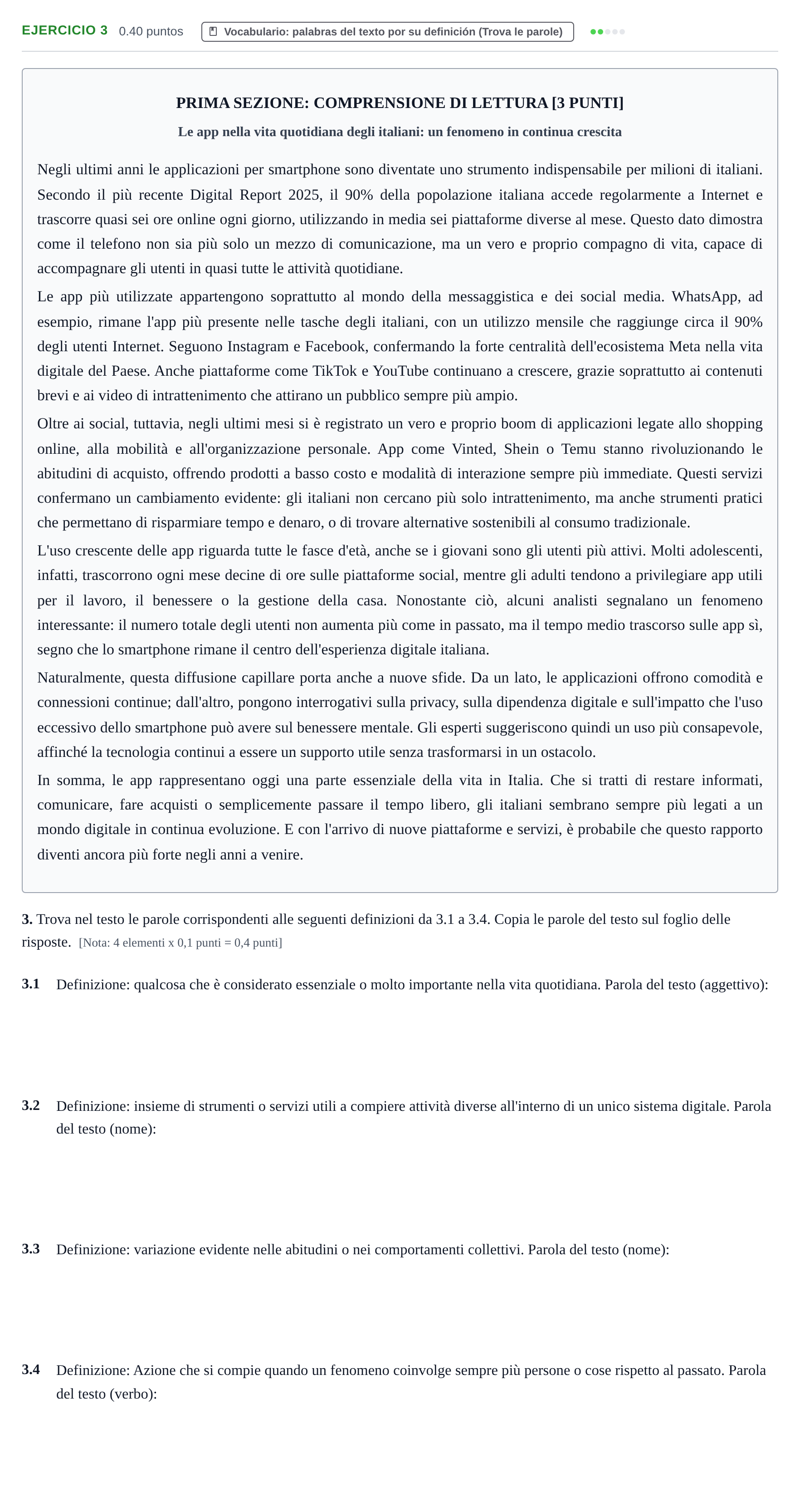 Enunciado: Problema 3 · Italiano PAU Murcia Extraordinaria 2026