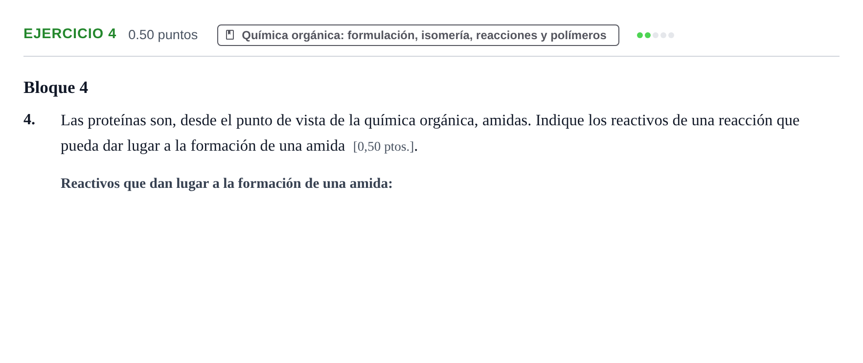 Enunciado: Problema 4 · Química PAU Navarra Ordinaria 2025