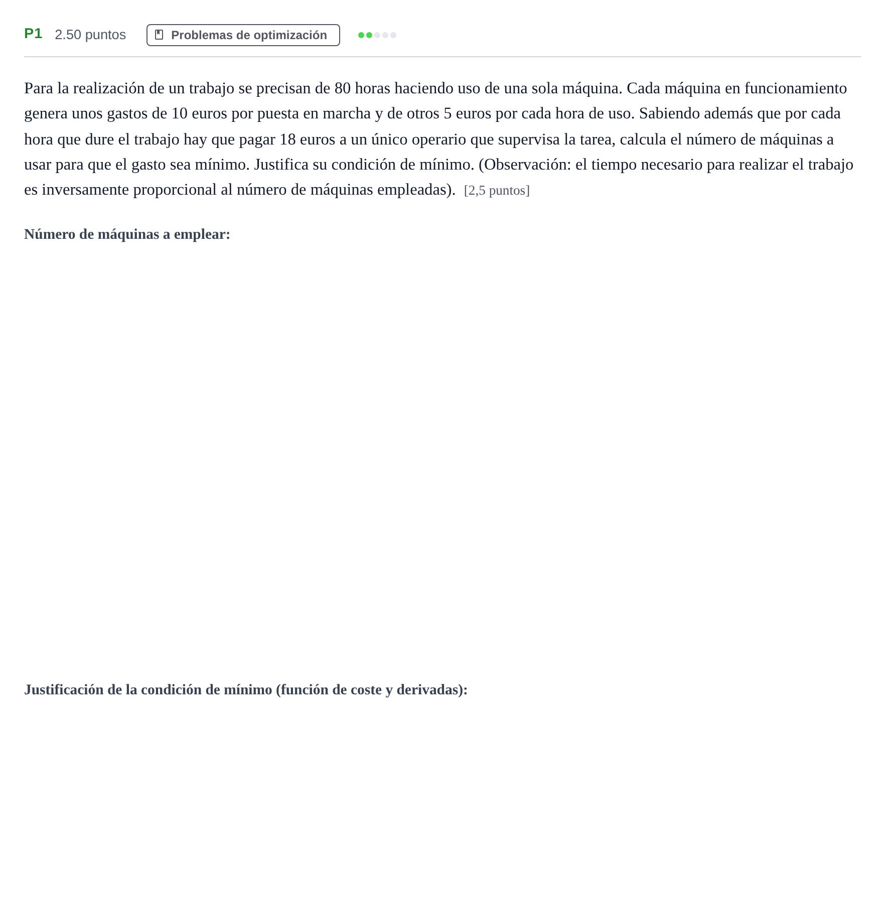 Enunciado: Ejercicio P1 · Matemáticas II PAU Navarra Ordinaria 2025