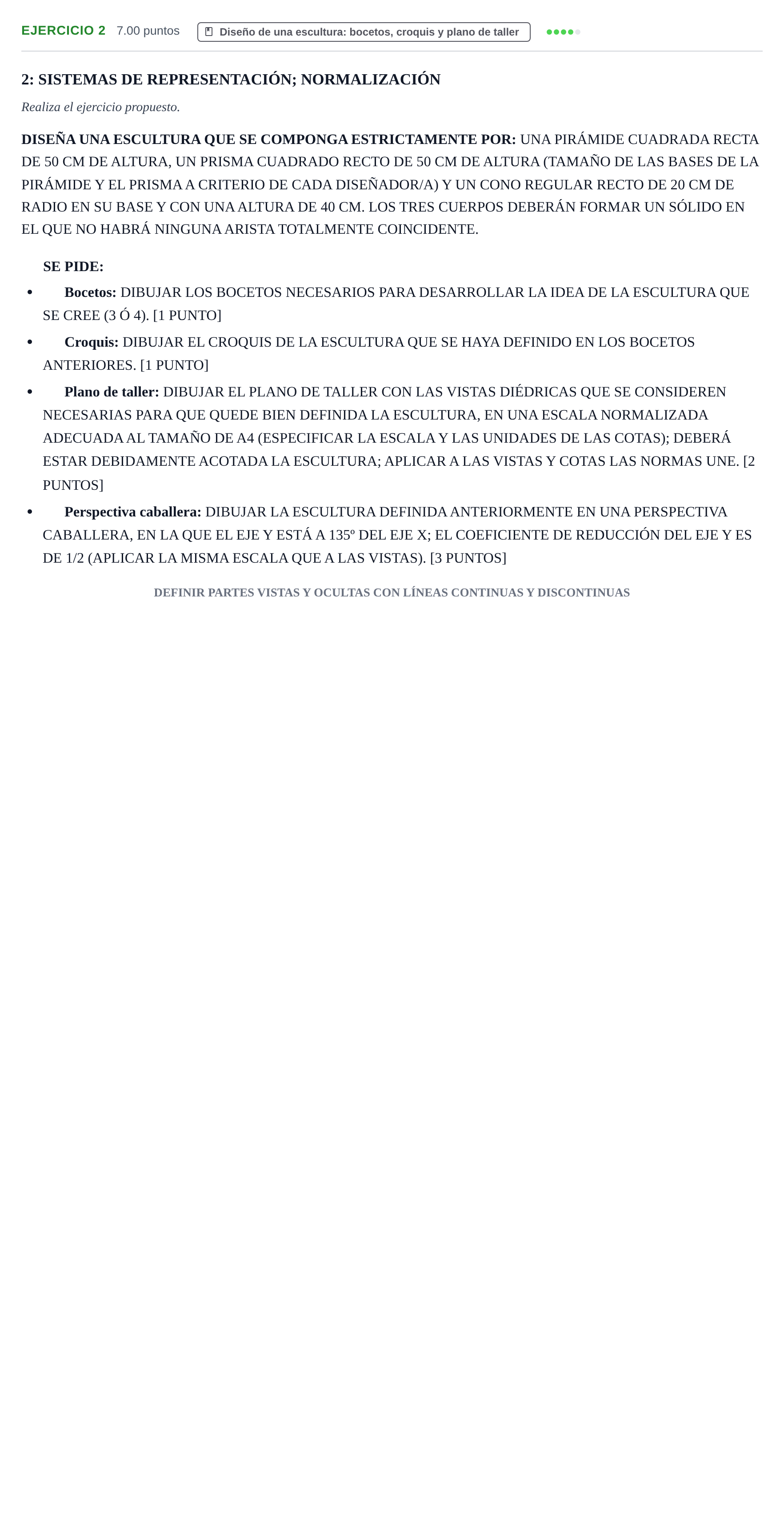 Enunciado: Problema 2 · Dibujo Técnico Aplicado a las Artes Plásticas y al Diseño PAU Navarra Extraordinaria 2025