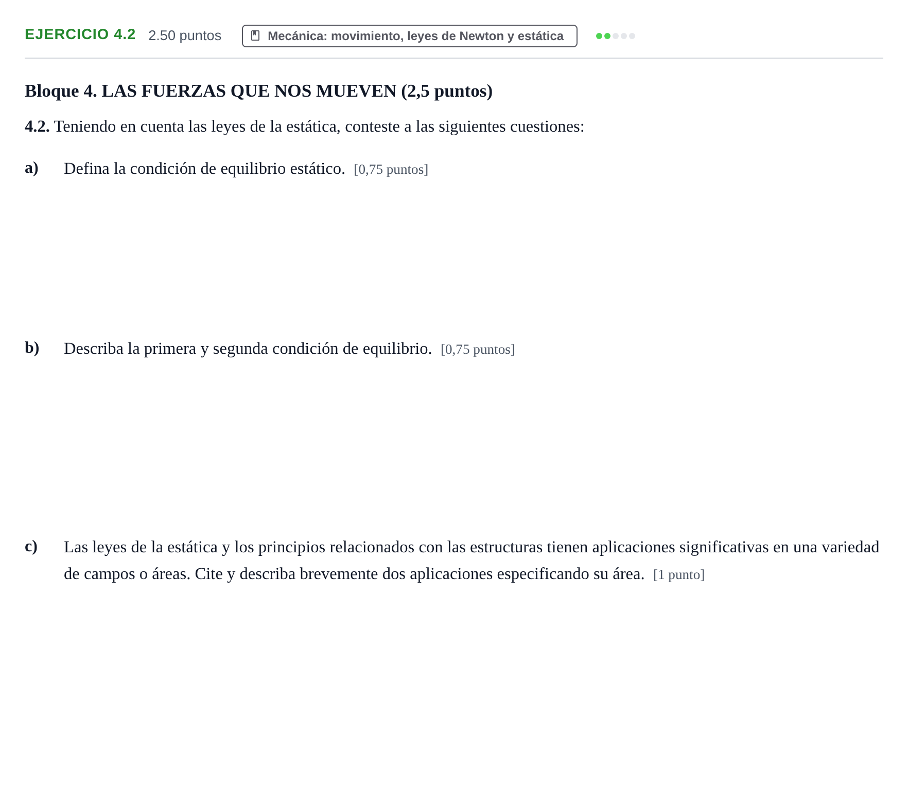 Enunciado: Ejercicio 4.2 · Ciencias Generales PAU Murcia Ordinaria 2026