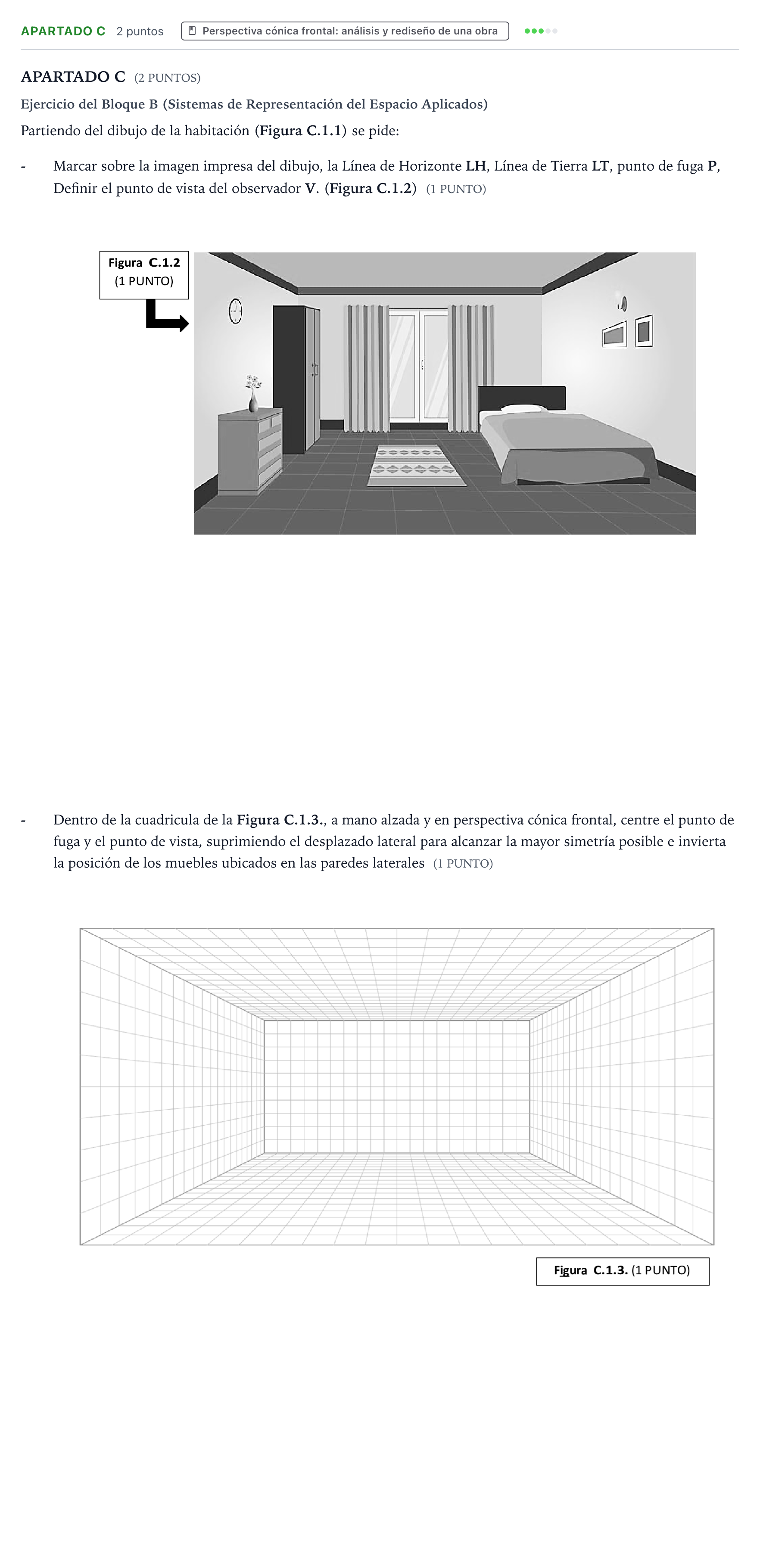 Enunciado: Apartado C · Dibujo Técnico Aplicado a las Artes Plásticas y al Diseño PAU Murcia Ordinaria 2026