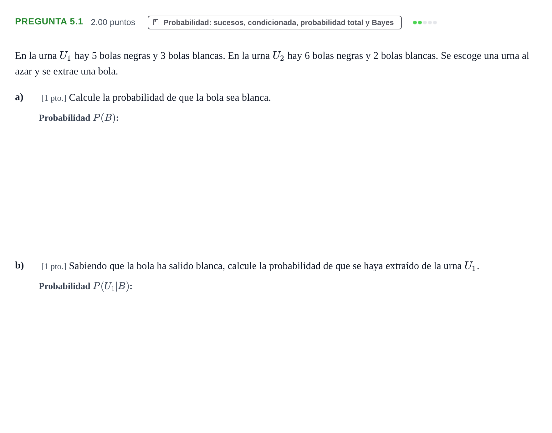 Enunciado: Pregunta 5.1 · Matemáticas II PAU Murcia Extraordinaria 2026