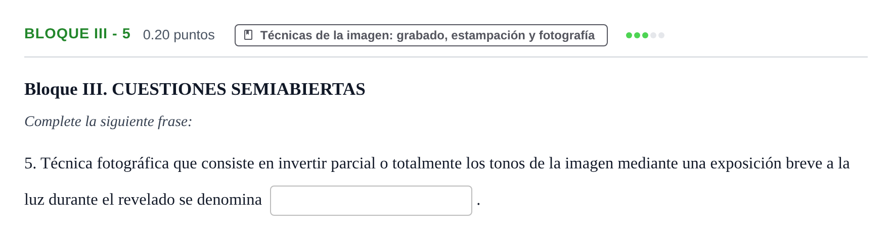 Enunciado: Bloque III - 5 · Movimientos Culturales y Artísticos PAU Murcia Ordinaria 2026