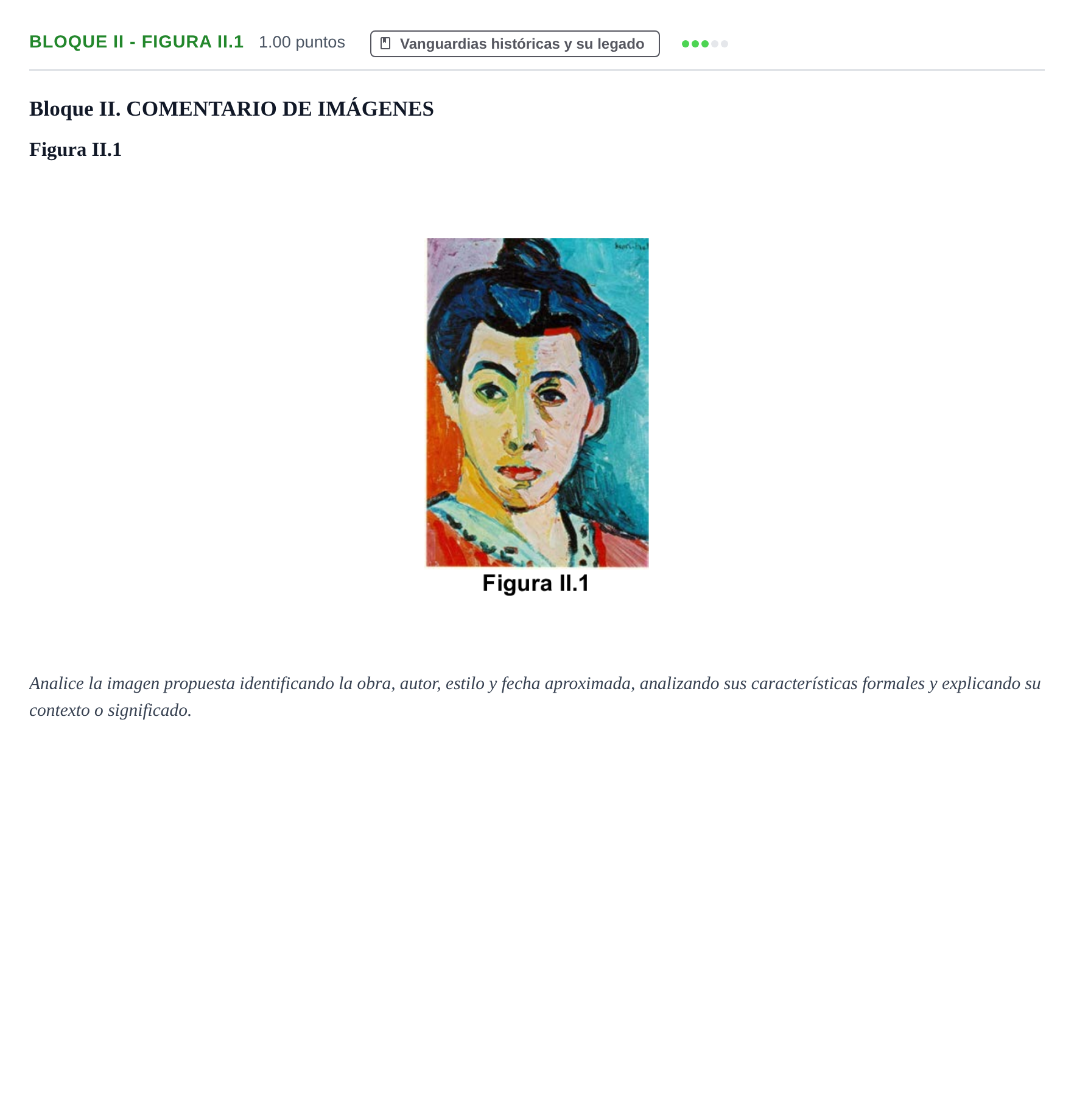 Enunciado: Bloque II - Figura II.1 · Movimientos Culturales y Artísticos PAU Murcia Ordinaria 2026