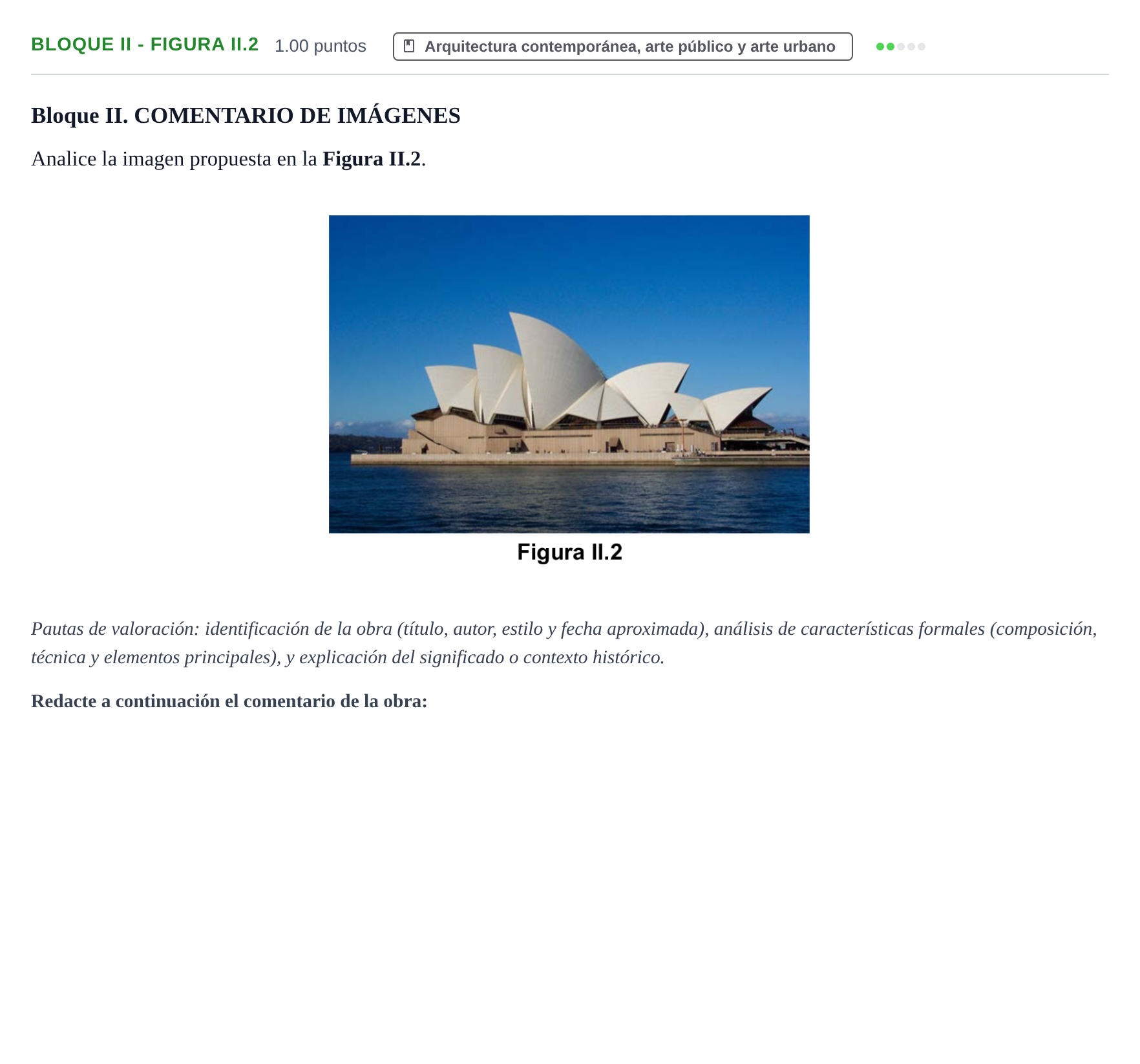 Enunciado: Bloque II - Figura II.2 · Movimientos Culturales y Artísticos PAU Murcia Ordinaria 2026