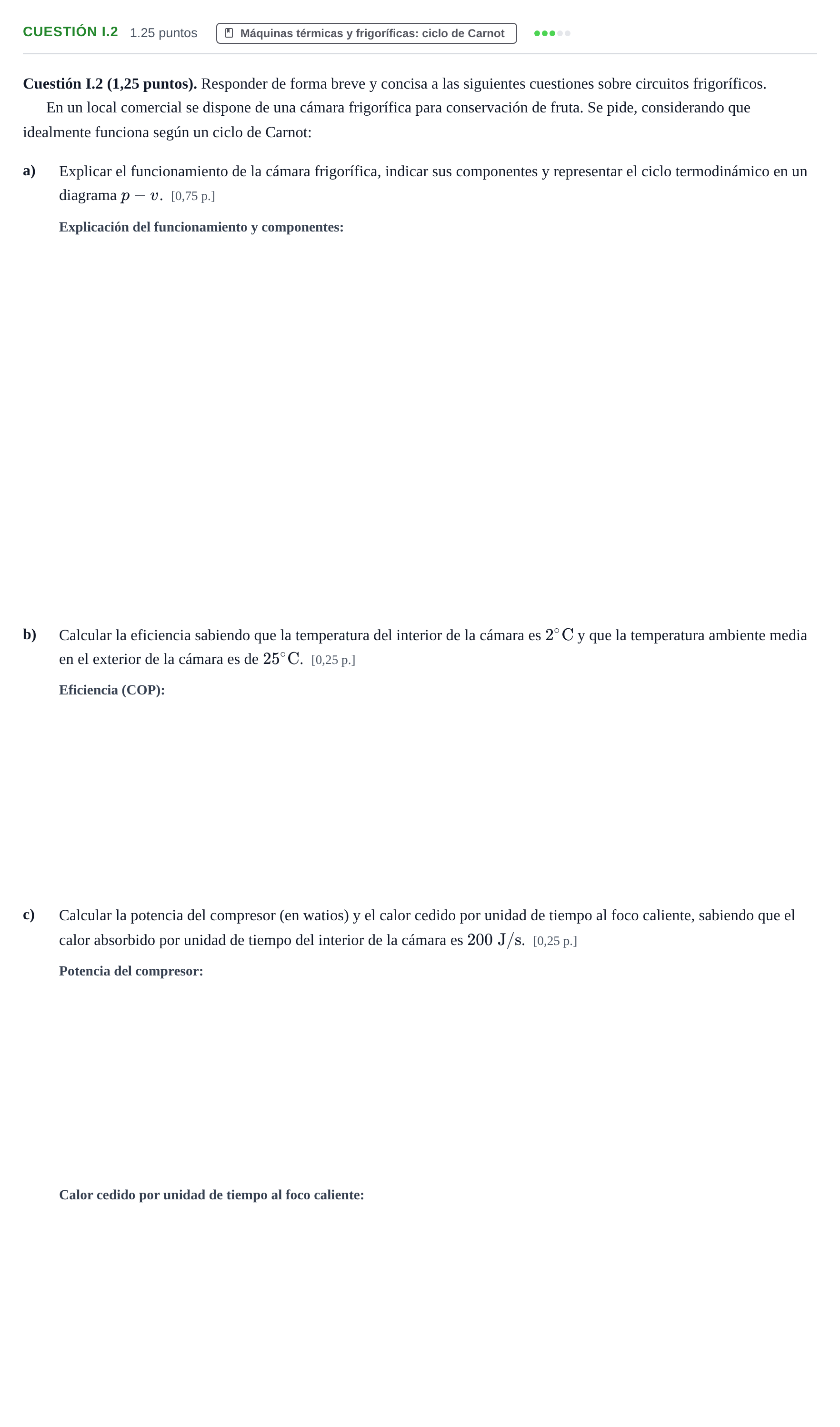 Enunciado: Cuestión I.2 · Tecnología e Ingeniería II PAU Murcia Ordinaria 2026